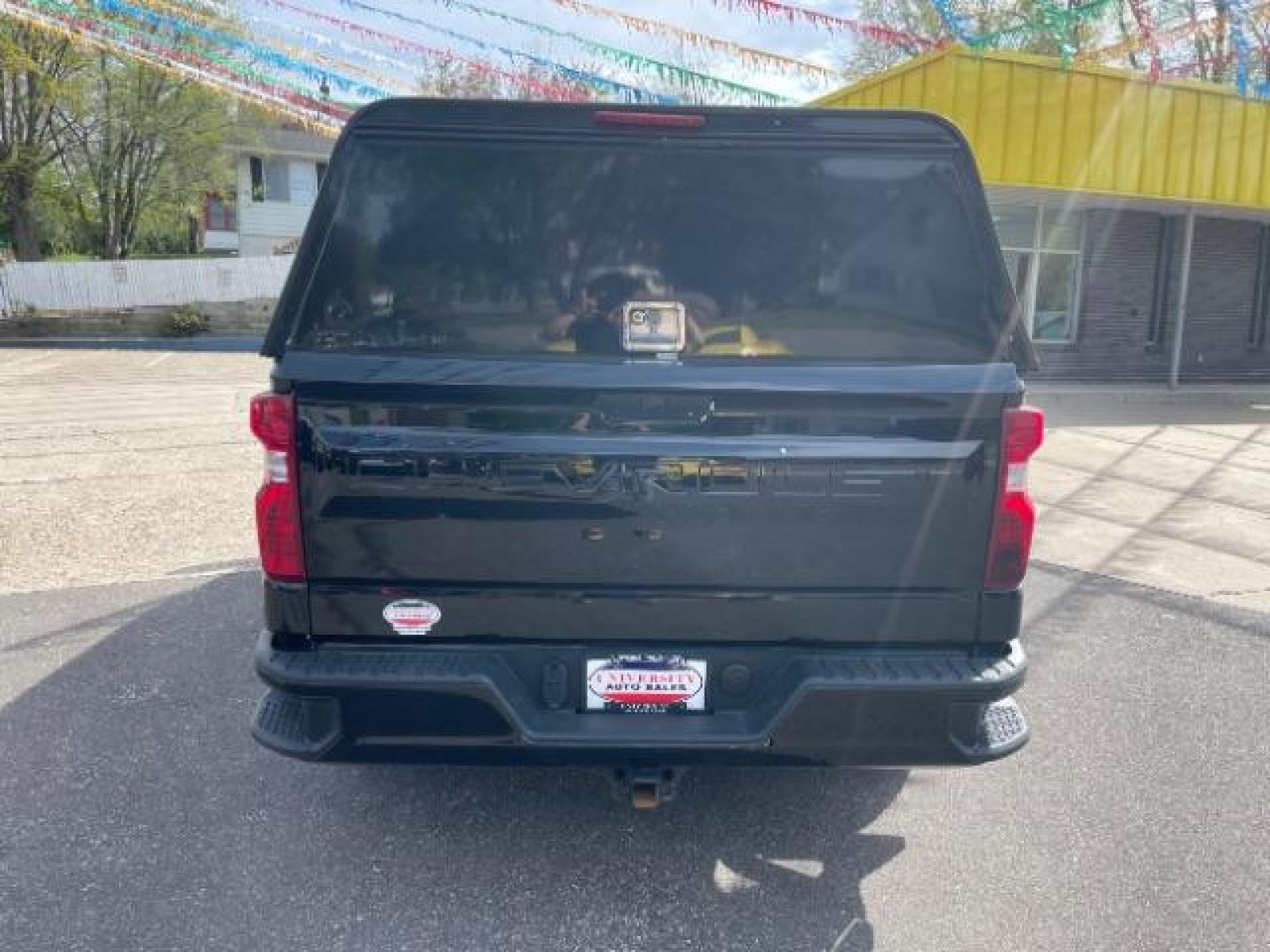 2019 Black Chevrolet Silverado 1500 Work Truck Double Cab 2WD (1GCRWAEF3KZ) with an 5.3L V8 OHV 16V engine, 6-Speed Automatic transmission, located at 745 S Robert St, St. Paul, MN, 55107, (651) 222-2991, 44.923389, -93.081215 - Photo #3