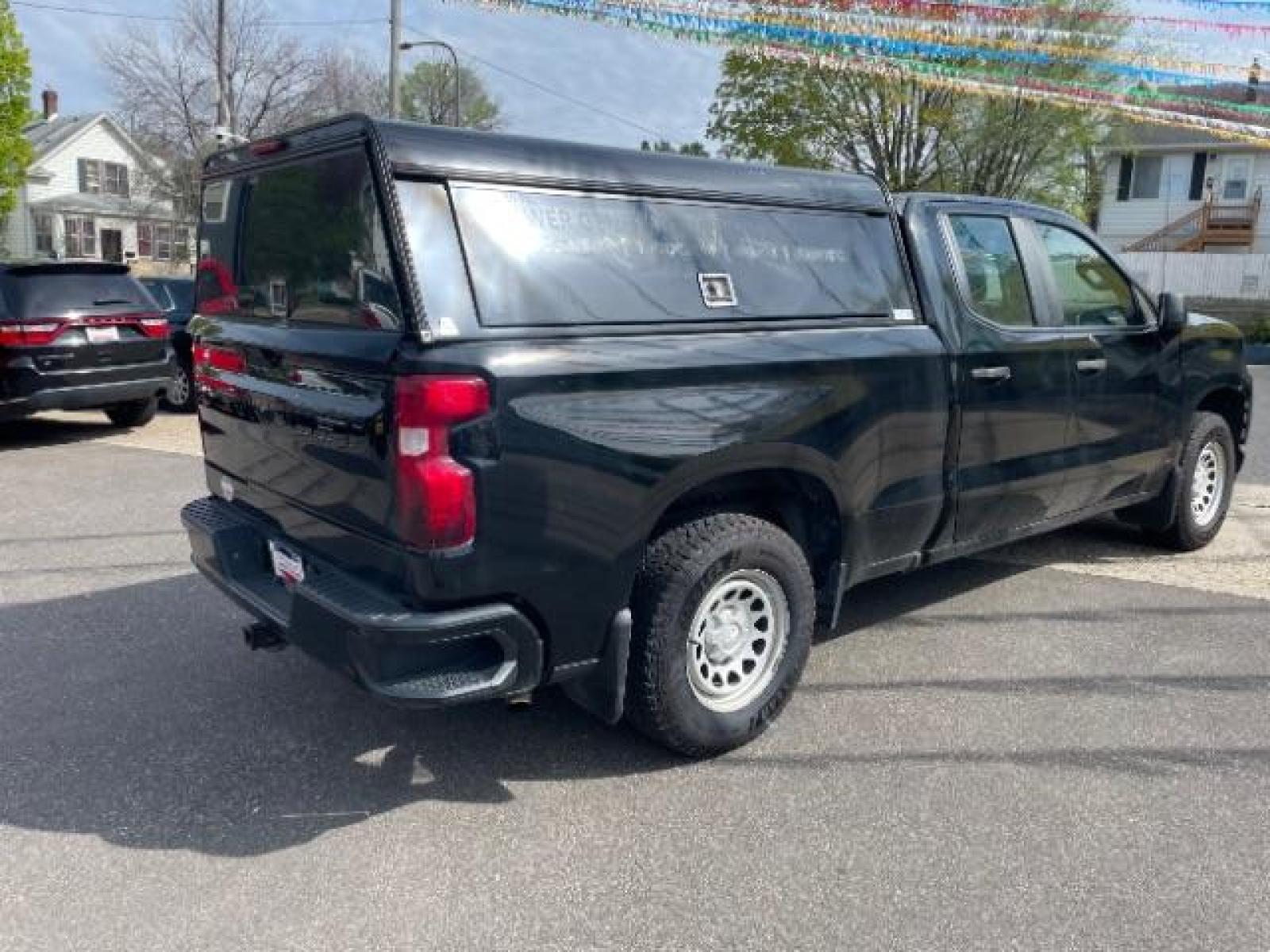 2019 Black Chevrolet Silverado 1500 Work Truck Double Cab 2WD (1GCRWAEF3KZ) with an 5.3L V8 OHV 16V engine, 6-Speed Automatic transmission, located at 745 S Robert St, St. Paul, MN, 55107, (651) 222-2991, 44.923389, -93.081215 - Photo #4