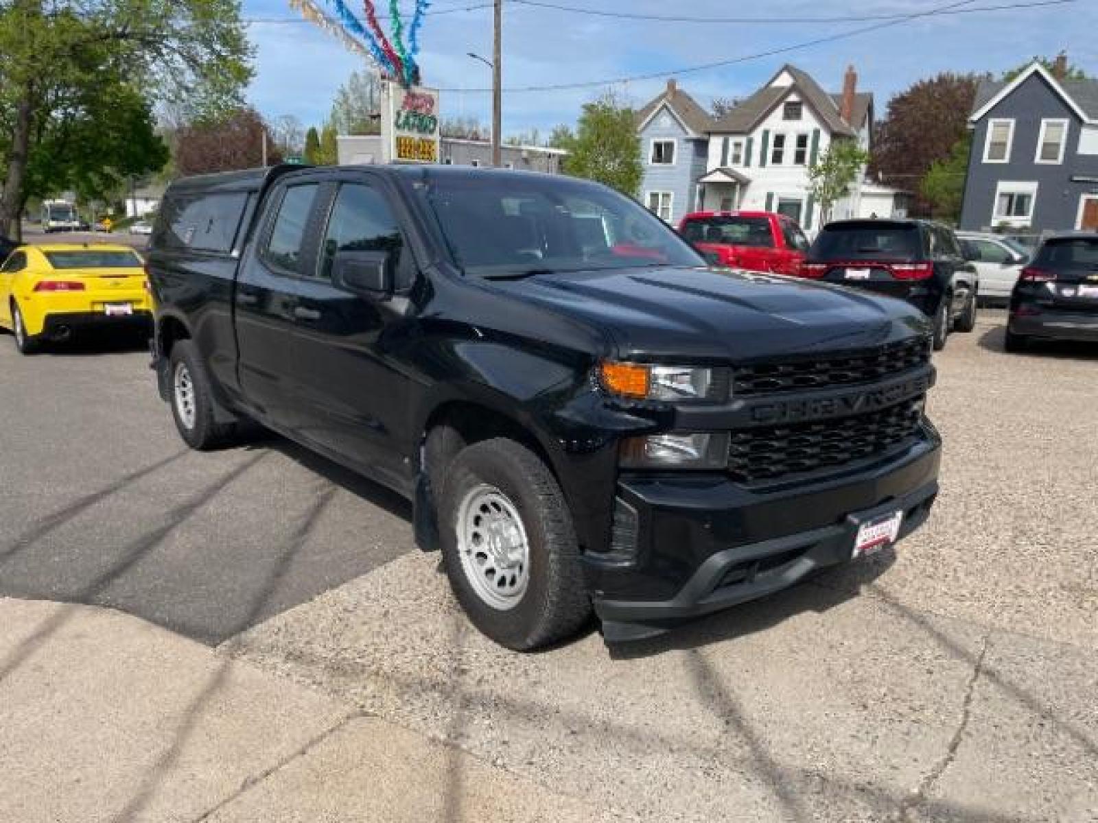 2019 Black Chevrolet Silverado 1500 Work Truck Double Cab 2WD (1GCRWAEF3KZ) with an 5.3L V8 OHV 16V engine, 6-Speed Automatic transmission, located at 745 S Robert St, St. Paul, MN, 55107, (651) 222-2991, 44.923389, -93.081215 - Photo #6