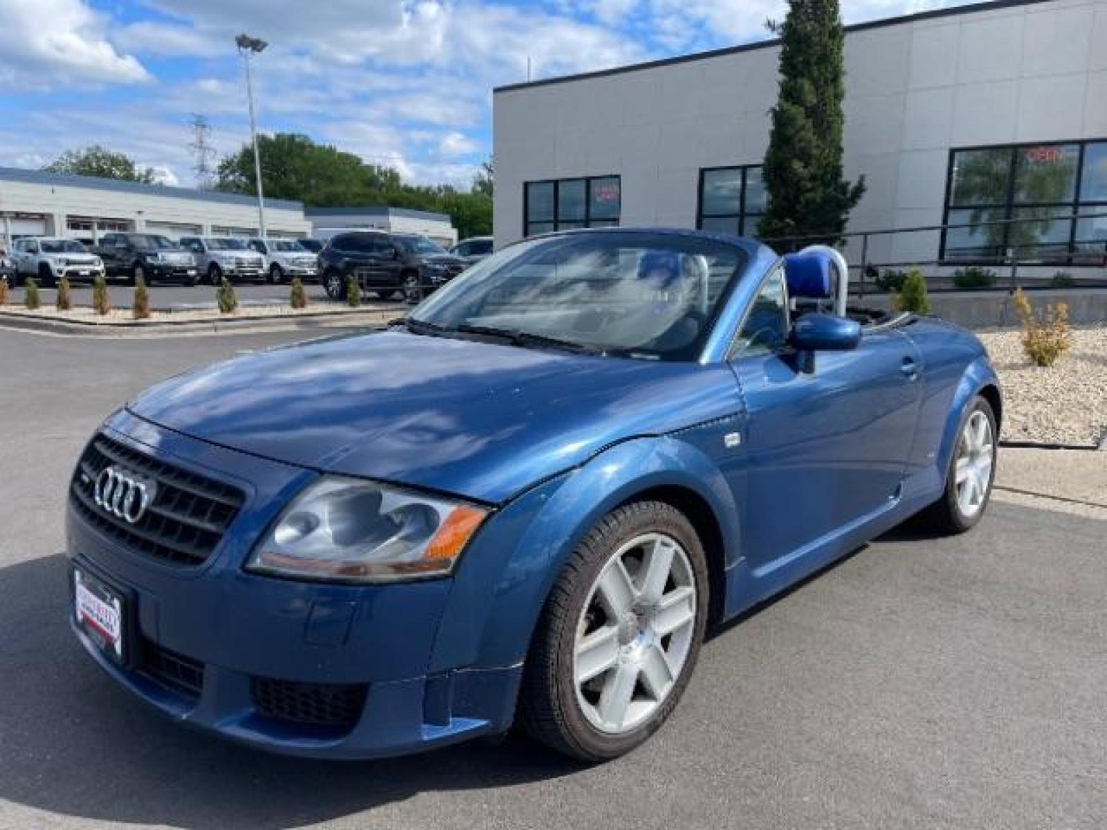 2004 Moro Blue Pearl Effect with Black Convertible Roof Audi TT Roadster quattro (250 hp) (TRUUF28NX41) with an 3.2L V6 DOHC 20V engine, 6-Speed Automatic transmission, located at 3301 W Hwy 13, Burnsville, MN, 55337, (952) 460-3200, 44.775333, -93.320808 - Photo #2