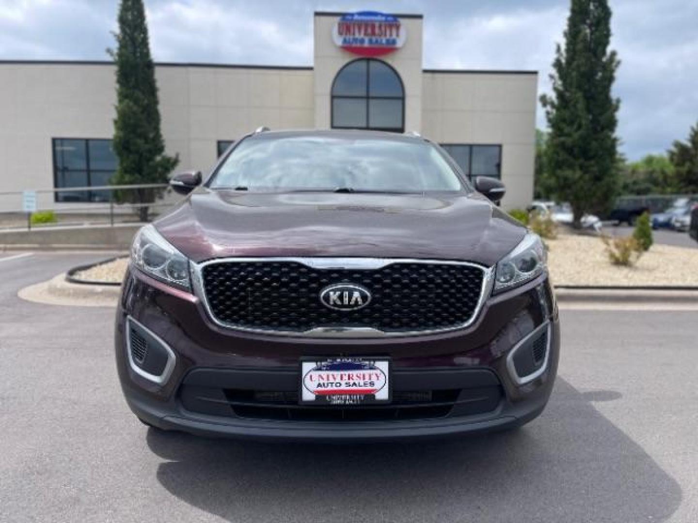 2016 Dark Cherry /Black, cloth Kia Sorento LX V6 AWD (5XYPGDA54GG) with an 3.3L V6 DOHC 24V engine, 6-Speed Automatic transmission, located at 3301 W Hwy 13, Burnsville, MN, 55337, (952) 460-3200, 44.775333, -93.320808 - Photo#2