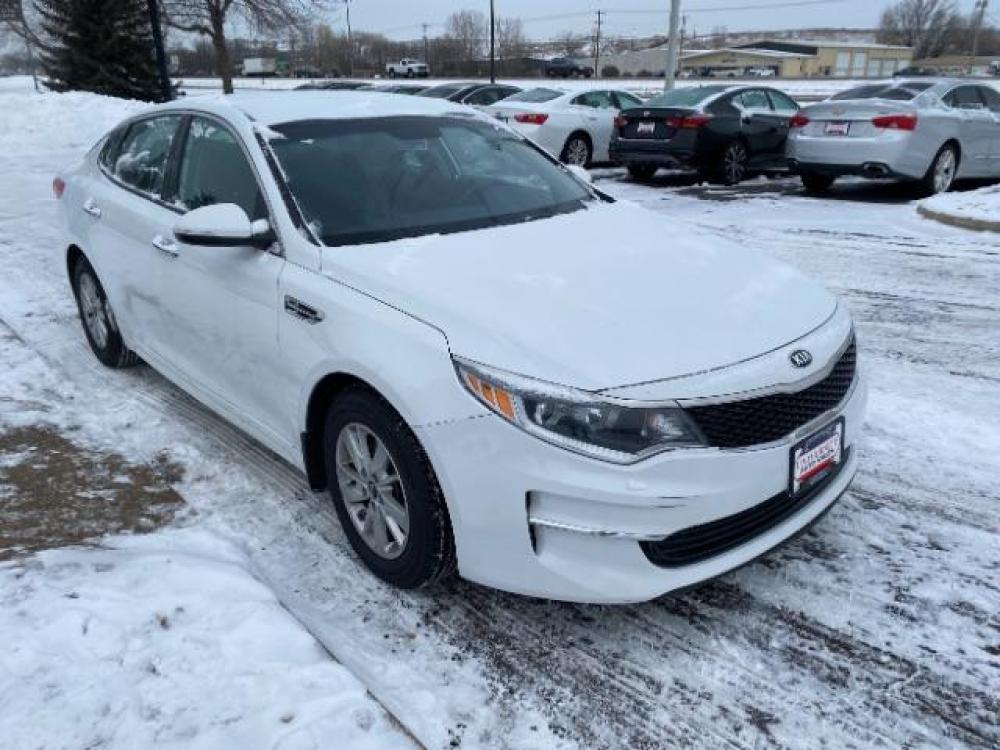 2017 Snow White Pearl Kia Optima LX (5XXGT4L3XHG) with an 2.4L L4 DOHC 16V engine, 6-Speed Automatic transmission, located at 616 E. 78th St, Richfield, MN, 55423, (612) 866-0331, 44.862831, -93.267143 - Photo #0