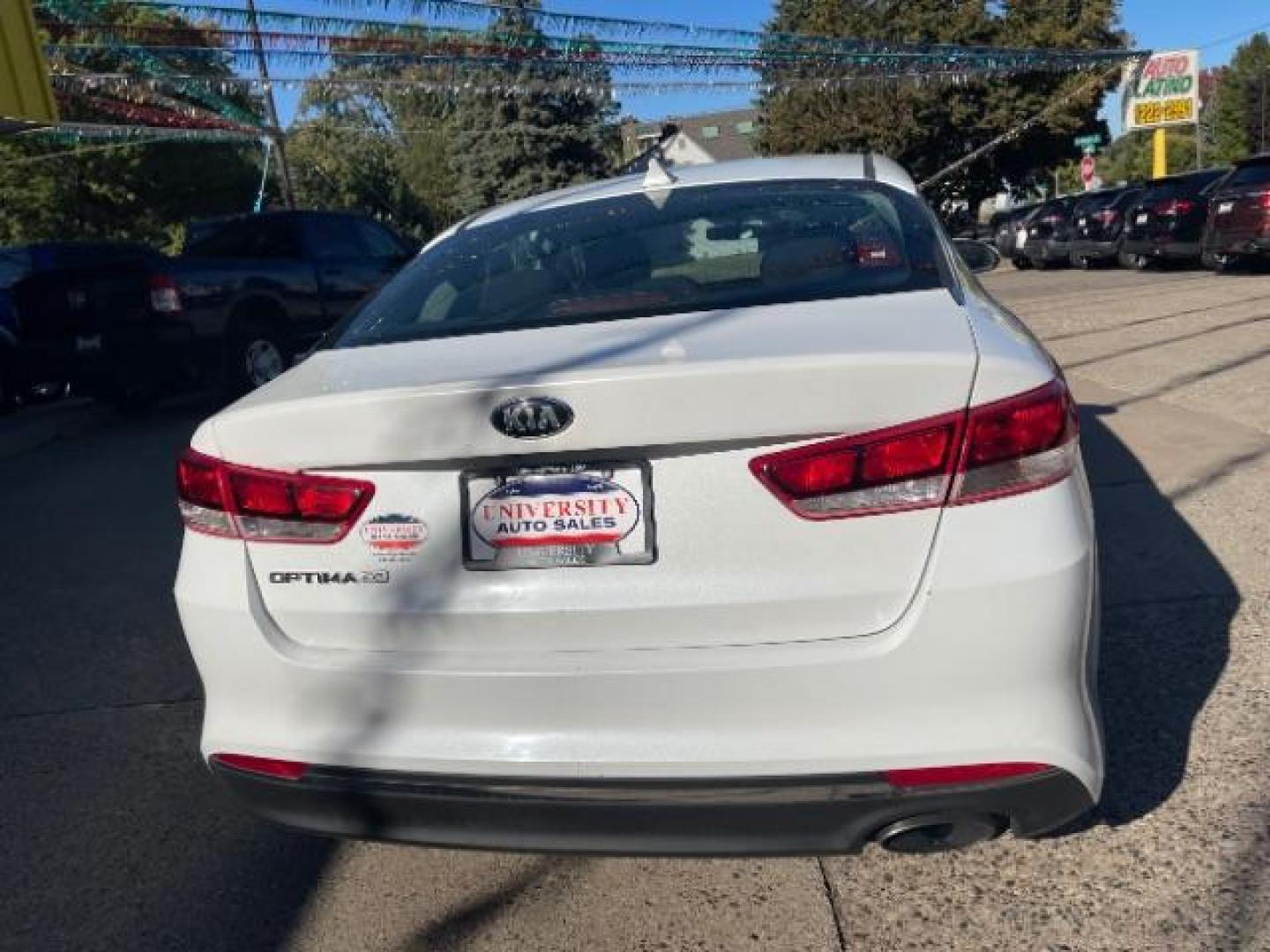 2017 Snow White Pearl Kia Optima LX (5XXGT4L3XHG) with an 2.4L L4 DOHC 16V engine, 6-Speed Automatic transmission, located at 745 S Robert St, St. Paul, MN, 55107, (651) 222-2991, 44.923389, -93.081215 - Photo#5
