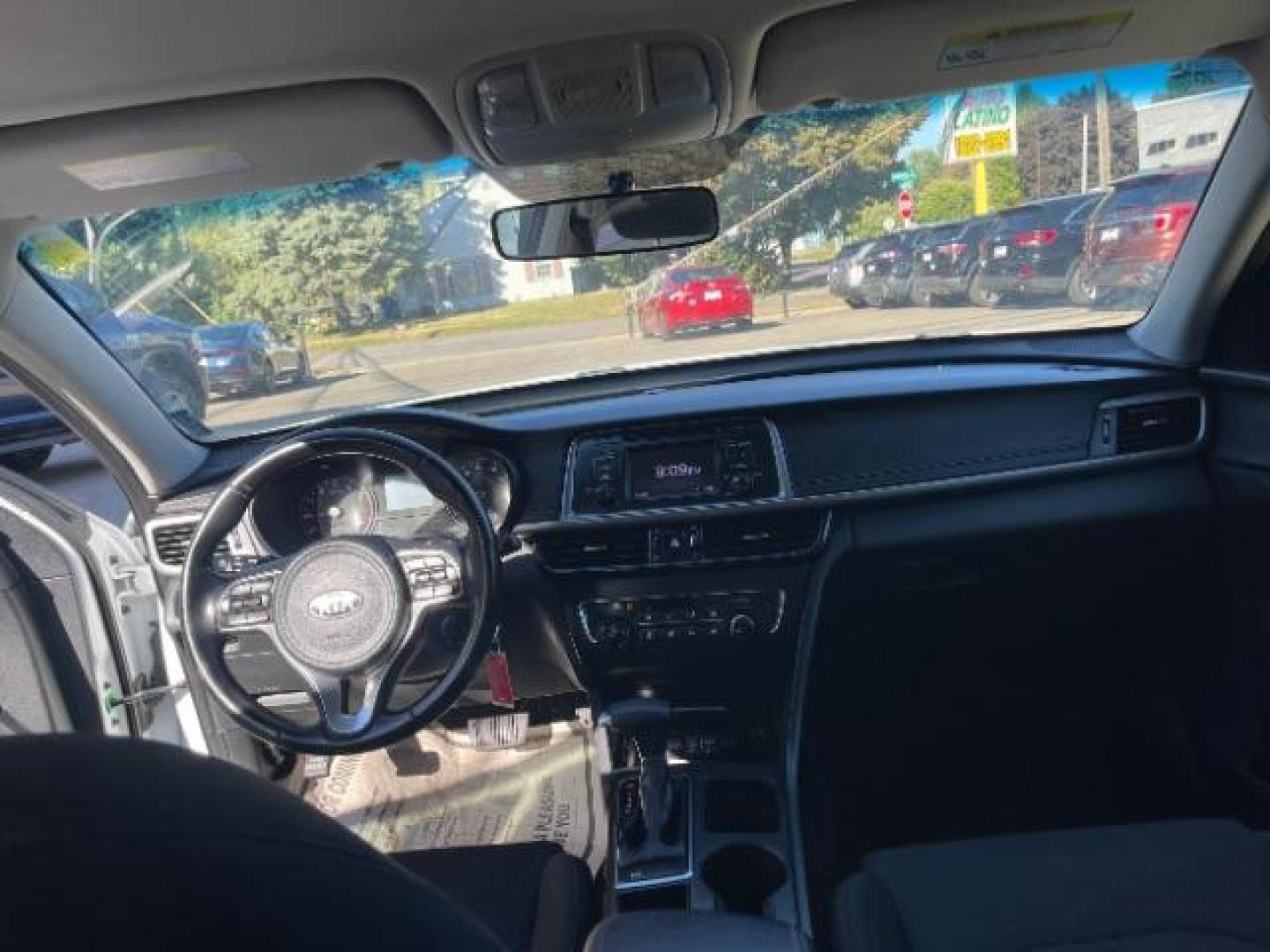 2017 Snow White Pearl Kia Optima LX (5XXGT4L3XHG) with an 2.4L L4 DOHC 16V engine, 6-Speed Automatic transmission, located at 745 S Robert St, St. Paul, MN, 55107, (651) 222-2991, 44.923389, -93.081215 - Photo#14