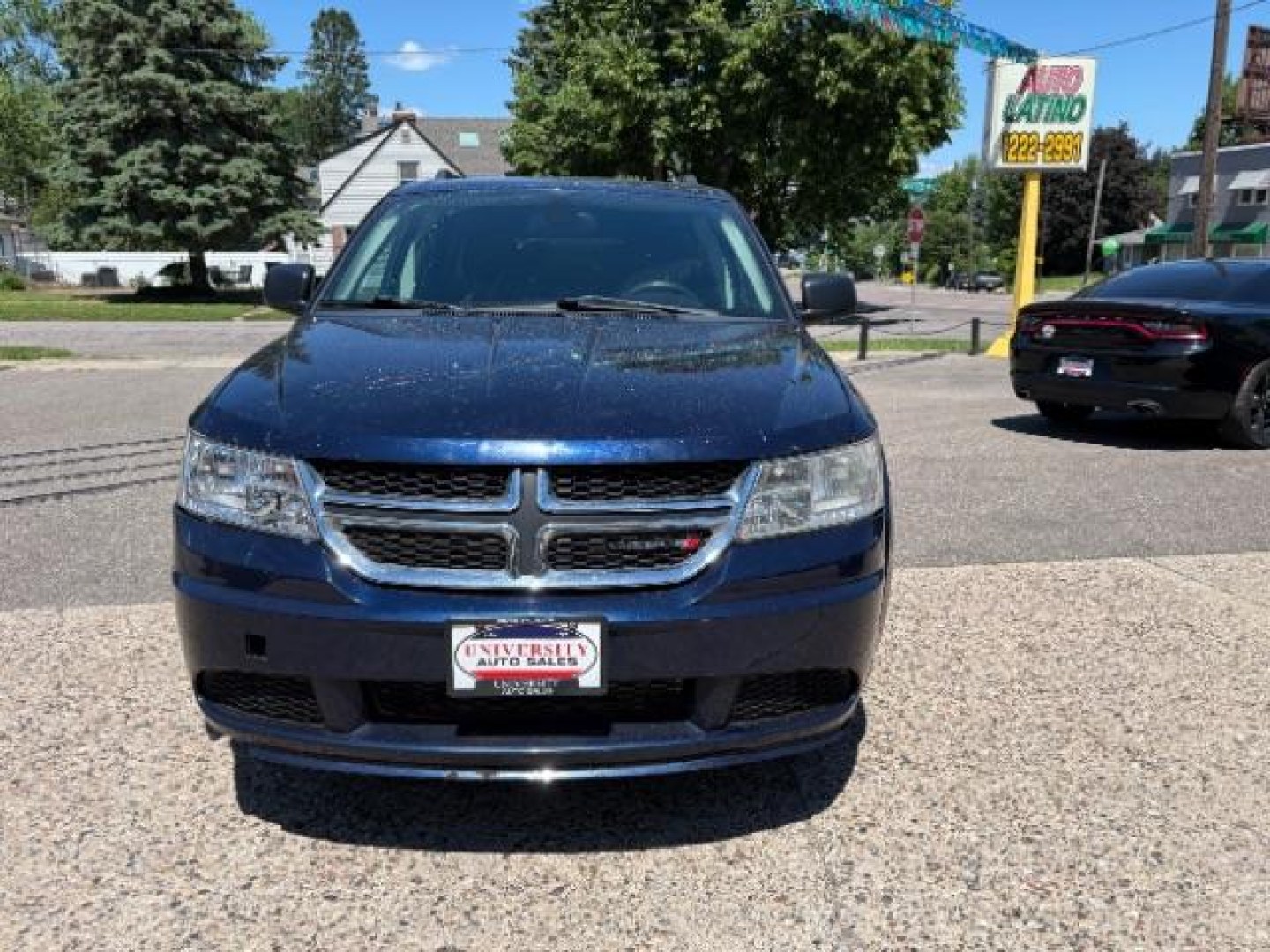 2018 BLUE Dodge Journey SE (3C4PDCAB0JT) with an 2.4L L4 DOHC 16V engine, 4-Speed Automatic transmission, located at 745 S Robert St, St. Paul, MN, 55107, (651) 222-2991, 44.923389, -93.081215- Photo#1