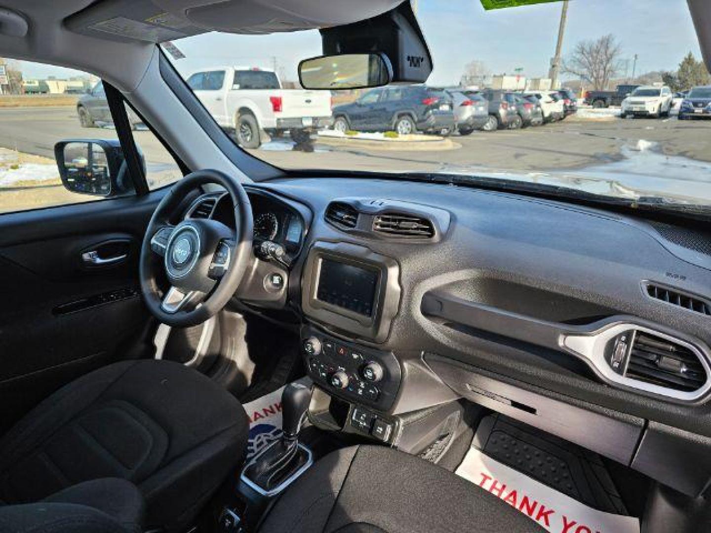 2018 Black /Black/Ski Grey, premium cloth Jeep Renegade Latitude FWD (ZACCJABB8JP) with an 2.4L L4 DOHC 16V engine, 9-speed automatic transmission, located at 3301 W Hwy 13, Burnsville, MN, 55337, (952) 460-3200, 44.775333, -93.320808 - Photo#28