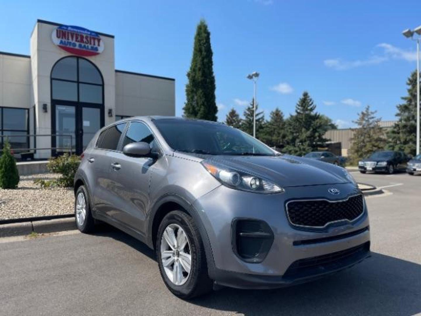 2018 Mineral Silver Kia Sportage LX FWD (KNDPM3AC1J7) with an 2.4L V6 DOHC 24V engine, 6-Speed Automatic transmission, located at 3301 W Hwy 13, Burnsville, MN, 55337, (952) 460-3200, 44.775333, -93.320808 - Photo#0