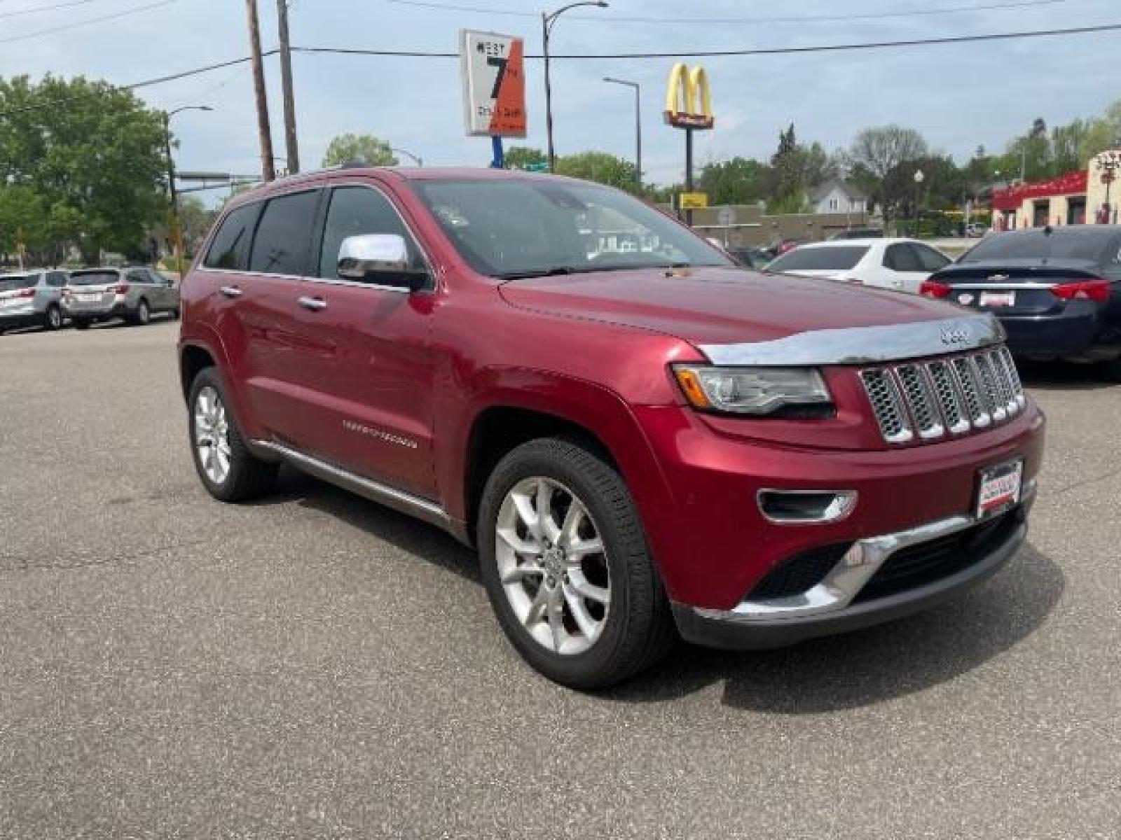 2014 Dp Cherry Red Crystal PC /Brown Jeep Grand Cherokee Summit 4WD (1C4RJFJG7EC) with an 3.6L V6 DOHC 24V engine, 5-Speed Automatic transmission, located at 834 West 7th Street, St. Paul, MN, 55102, (651) 797-6393, 44.930954, -93.121559 - Photo #7