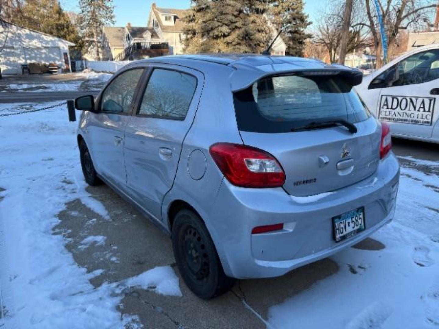 2018 Starlight Silver Mitsubishi Mirage ES CVT (ML32A3HJ9JH) with an 1.2L L3 DOHC engine, Continuously Variabl transmission, located at 745 S Robert St, St. Paul, MN, 55107, (651) 222-2991, 44.923389, -93.081215 - Photo#2