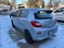 2018 Starlight Silver Mitsubishi Mirage ES CVT (ML32A3HJ9JH) with an 1.2L L3 DOHC engine, Continuously Variabl transmission, located at 745 S Robert St, St. Paul, MN, 55107, (651) 222-2991, 44.923389, -93.081215 - Photo#2