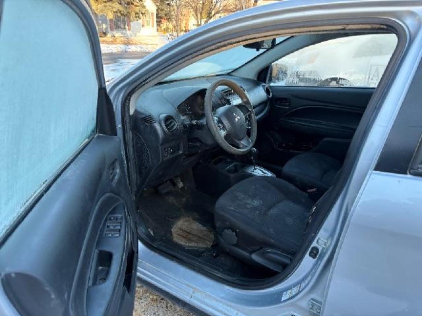 2018 Starlight Silver Mitsubishi Mirage ES CVT (ML32A3HJ9JH) with an 1.2L L3 DOHC engine, Continuously Variabl transmission, located at 745 S Robert St, St. Paul, MN, 55107, (651) 222-2991, 44.923389, -93.081215 - Photo#4