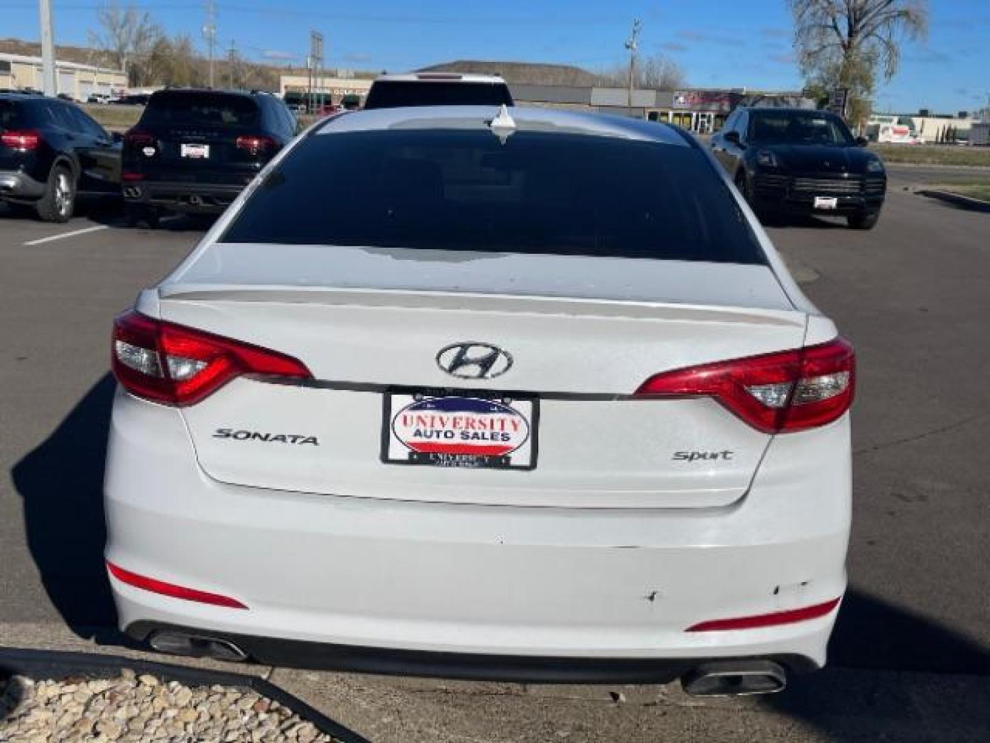 2015 Quartz White Pearl Hyundai Sonata Sport (5NPE34AF7FH) with an 2.4L L4 DOHC 16V engine, 6-Speed Automatic transmission, located at 3301 W Hwy 13, Burnsville, MN, 55337, (952) 460-3200, 44.775333, -93.320808 - Photo#5