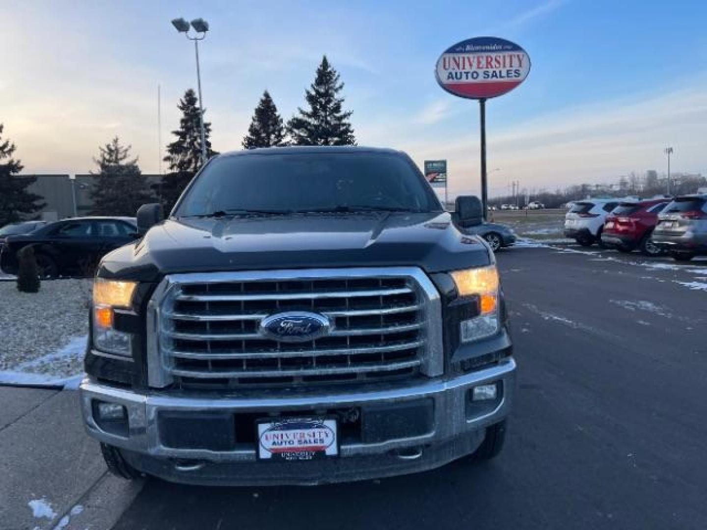 2015 Tuxedo Black Metalli Ford F-150 XLT SuperCrew 5.5-ft (1FTEW1E84FF) with an 3.5L V6 TURBO engine, 6-Speed Automatic transmission, located at 745 S Robert St, St. Paul, MN, 55107, (651) 222-2991, 44.923389, -93.081215 - Photo#0