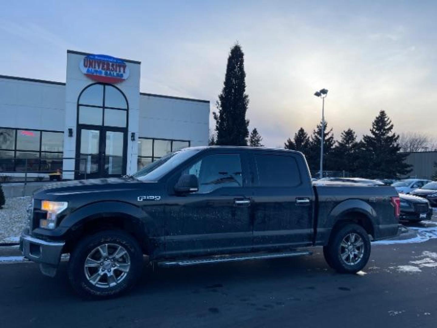 2015 Tuxedo Black Metalli Ford F-150 XLT SuperCrew 5.5-ft (1FTEW1E84FF) with an 3.5L V6 TURBO engine, 6-Speed Automatic transmission, located at 745 S Robert St, St. Paul, MN, 55107, (651) 222-2991, 44.923389, -93.081215 - Photo#2