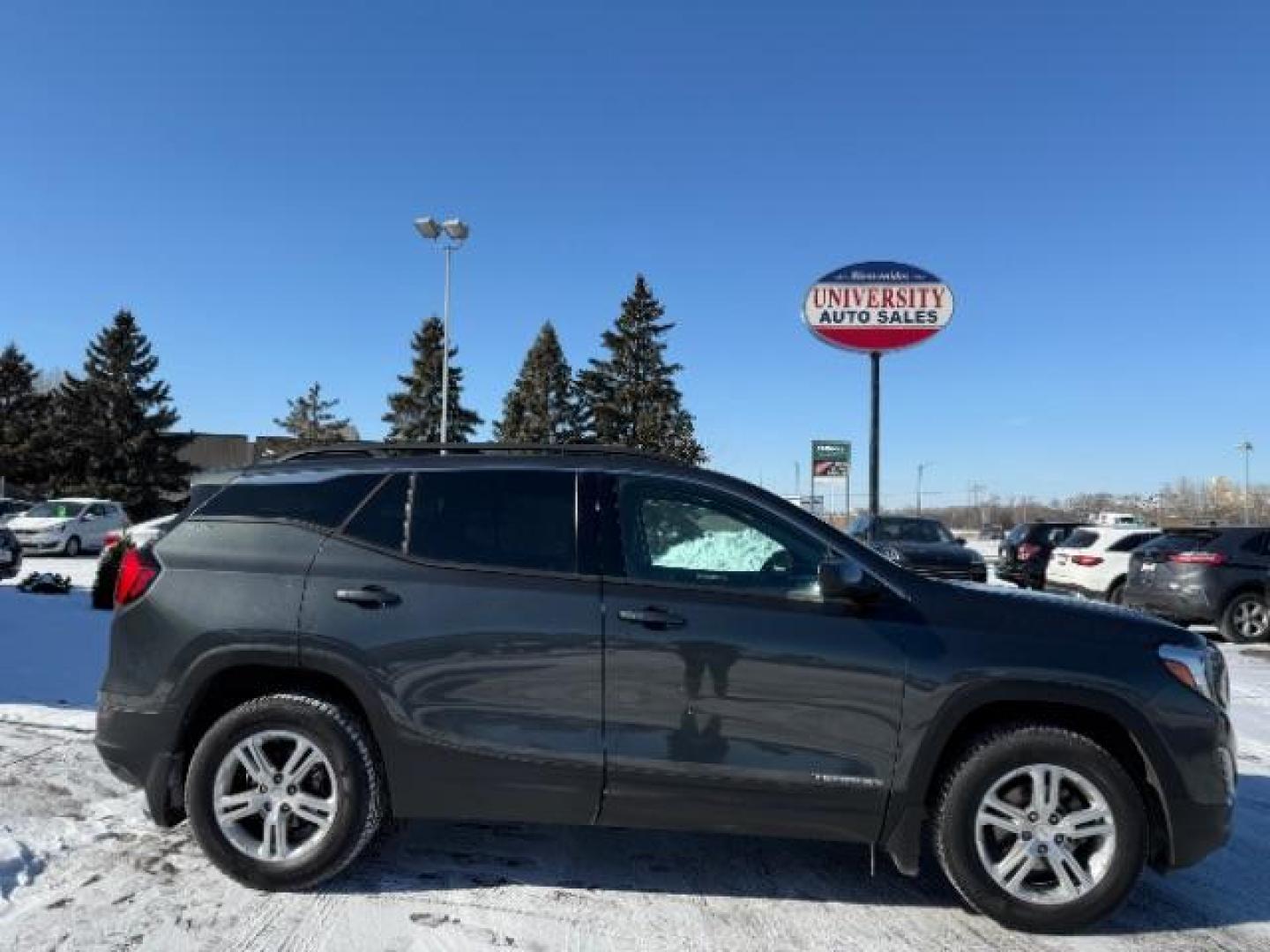 2018 Graphite Gray Metall GMC Terrain SLE AWD (3GKALTEV2JL) with an 1.4L L4 DOHC 16V TUR engine, 6-Speed Automatic transmission, located at 3301 W Hwy 13, Burnsville, MN, 55337, (952) 460-3200, 44.775333, -93.320808 - Photo#9