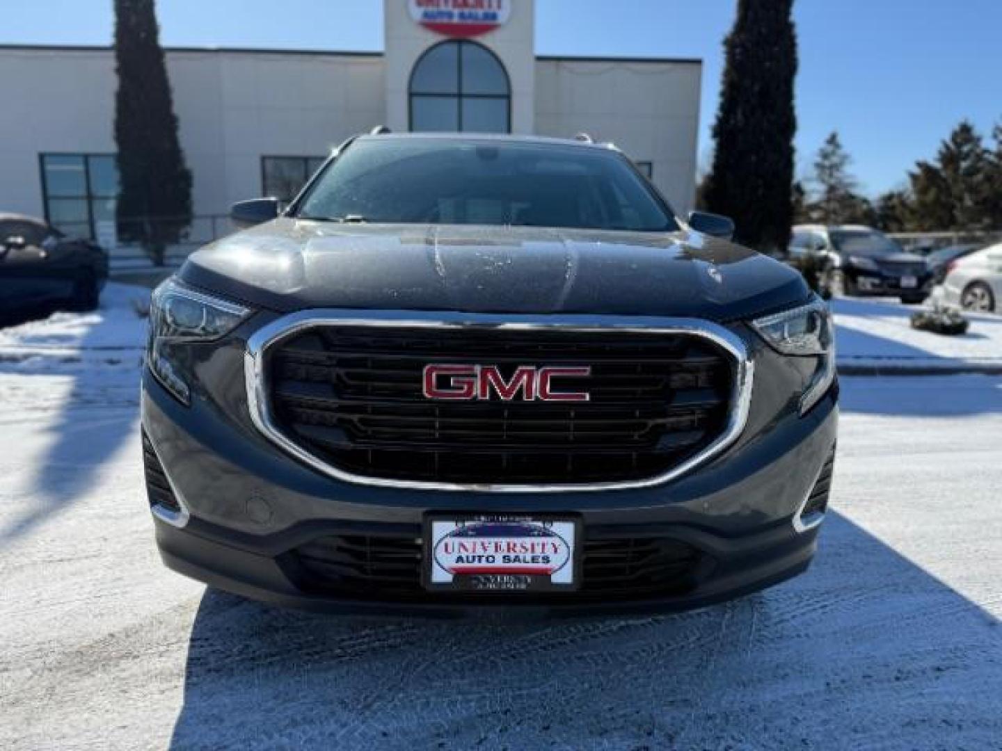 2018 Graphite Gray Metall GMC Terrain SLE AWD (3GKALTEV2JL) with an 1.4L L4 DOHC 16V TUR engine, 6-Speed Automatic transmission, located at 3301 W Hwy 13, Burnsville, MN, 55337, (952) 460-3200, 44.775333, -93.320808 - Photo#1