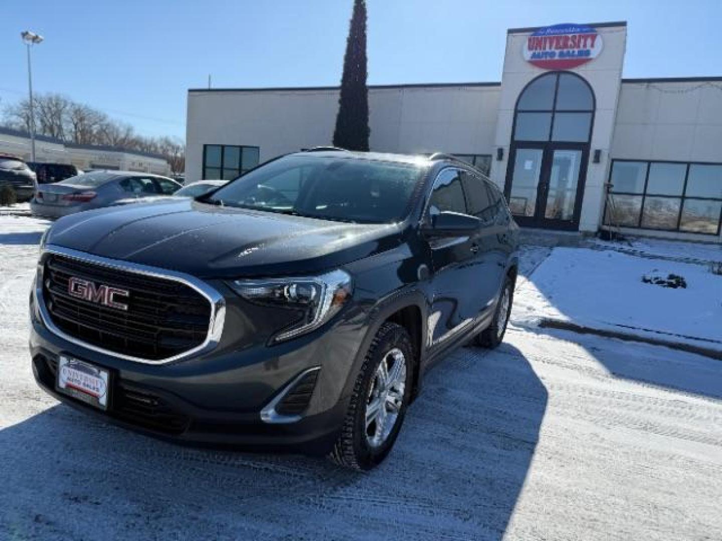 2018 Graphite Gray Metall GMC Terrain SLE AWD (3GKALTEV2JL) with an 1.4L L4 DOHC 16V TUR engine, 6-Speed Automatic transmission, located at 3301 W Hwy 13, Burnsville, MN, 55337, (952) 460-3200, 44.775333, -93.320808 - Photo#2