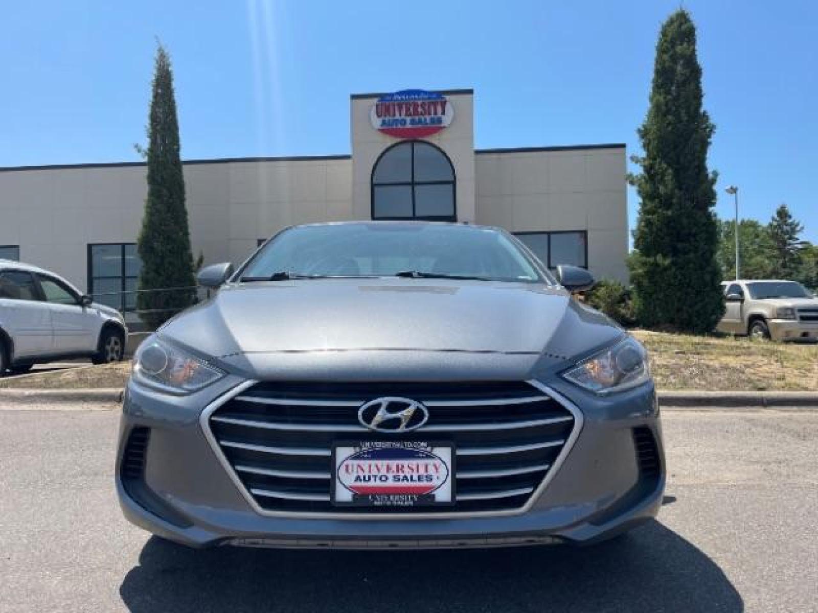 2018 Machine Gray Hyundai Elantra Limited (5NPD84LF6JH) with an 1.8L L4 DOHC 16V engine, 6-Speed Automatic transmission, located at 3301 W Hwy 13, Burnsville, MN, 55337, (952) 460-3200, 44.775333, -93.320808 - Photo #0