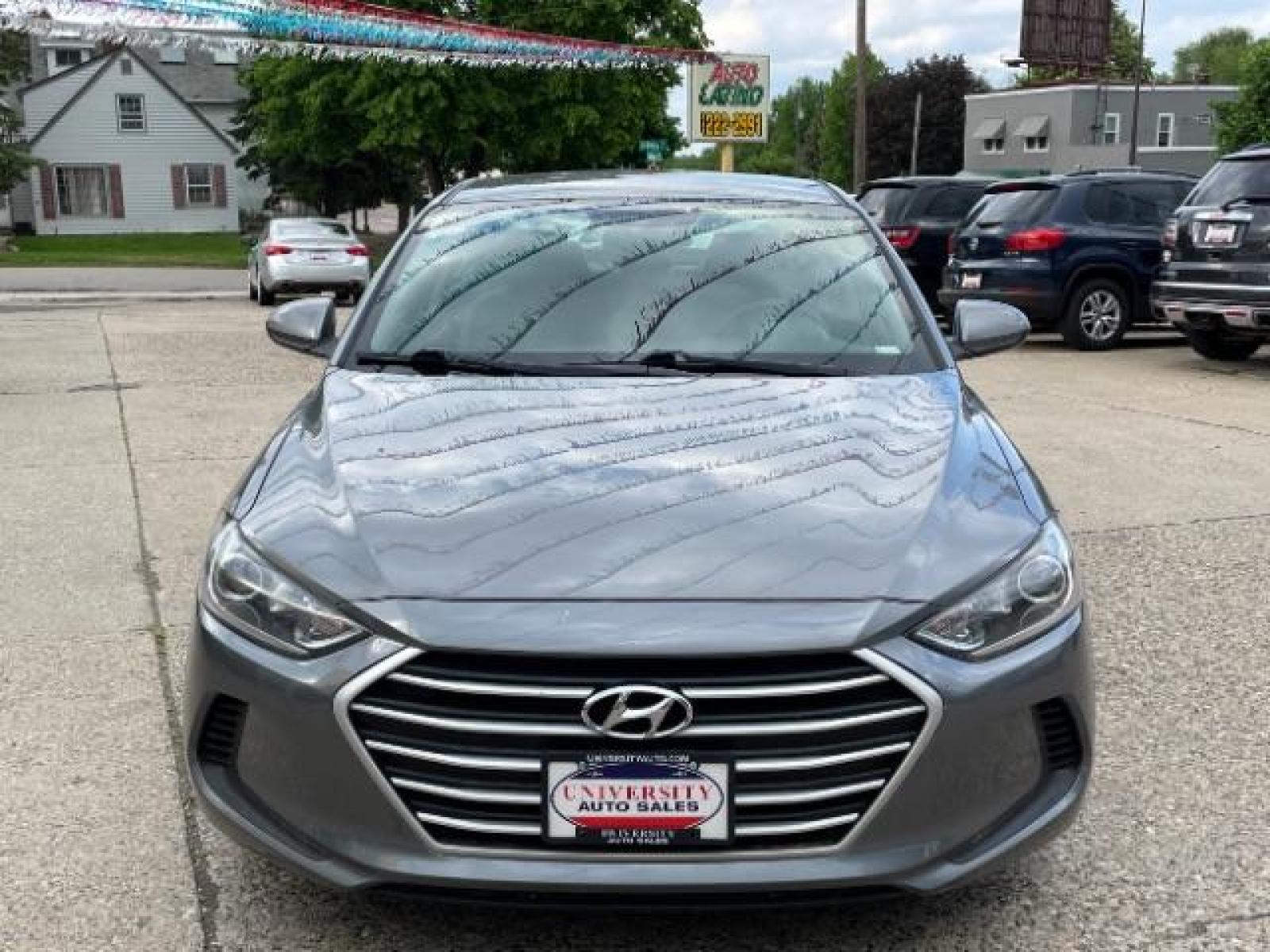 2018 Machine Gray Hyundai Elantra Limited (5NPD84LF6JH) with an 1.8L L4 DOHC 16V engine, 6-Speed Automatic transmission, located at 834 West 7th Street, St. Paul, MN, 55102, (651) 797-6393, 44.930954, -93.121559 - Photo #0