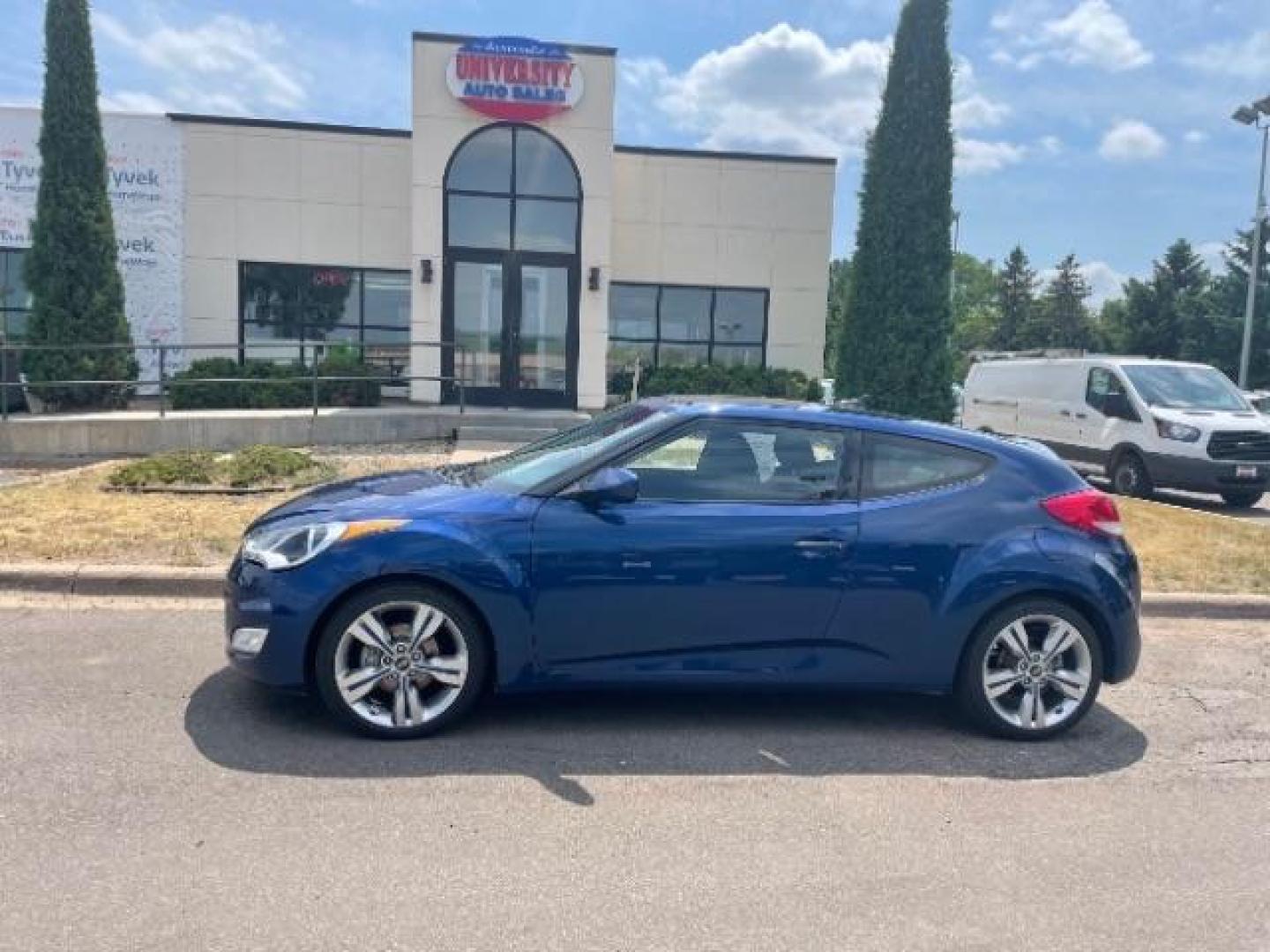 2017 Pacific Blue Hyundai Veloster Base 6AT (KMHTC6AD9HU) with an 1.6L L4 DOHC 16V engine, 6-Speed Automatic transmission, located at 745 S Robert St, St. Paul, MN, 55107, (651) 222-2991, 44.923389, -93.081215 - Photo#0