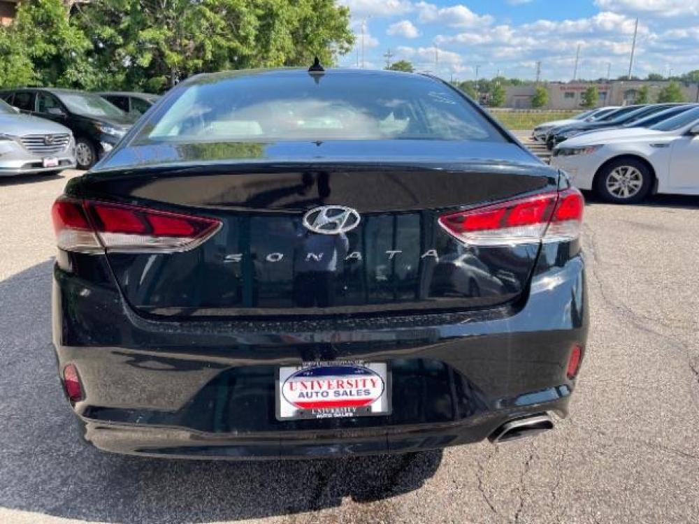 2018 Phantom Black Hyundai Sonata Sport (5NPE34AF6JH) with an 2.4L L4 DOHC 16V engine, 6-Speed Automatic transmission, located at 745 S Robert St, St. Paul, MN, 55107, (651) 222-2991, 44.923389, -93.081215 - Photo #4