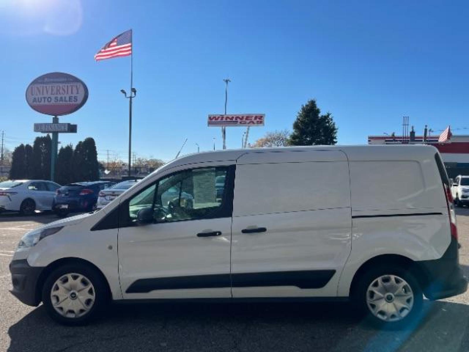 2018 WHITE Ford Transit Connect Cargo Van XL LWB w/Rear Liftgate (NM0LS7E70J1) with an 2.5L L4 DOHC 16V engine, 6-Speed Automatic transmission, located at 745 S Robert St, St. Paul, MN, 55107, (651) 222-2991, 44.923389, -93.081215 - Photo #2
