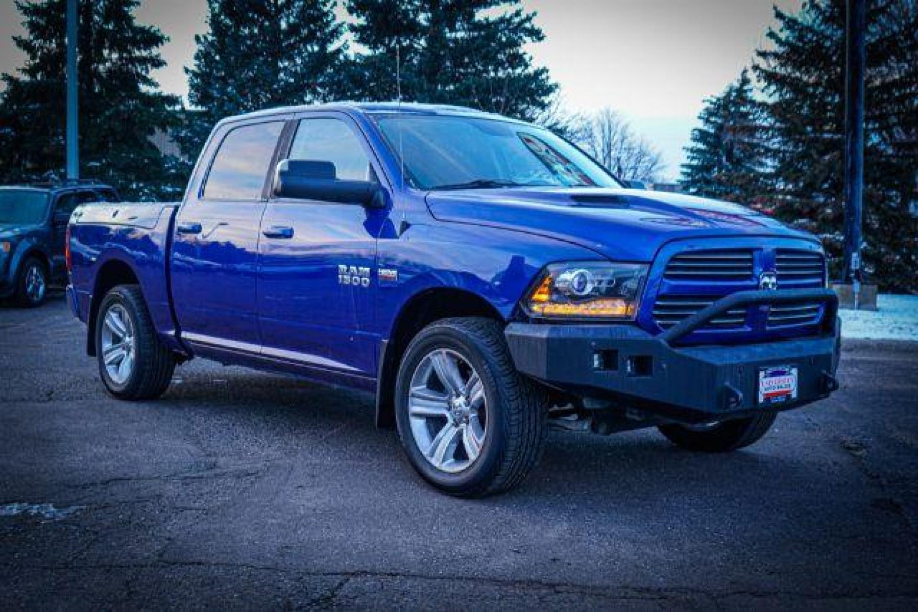2015 BLUE RAM 1500 Sport Crew Cab SWB 4WD (1C6RR7MT2FS) with an 5.7L V8 OHV 16V engine, 8-Speed Automatic transmission, located at 834 West 7th Street, St. Paul, MN, 55102, (651) 797-6393, 44.930954, -93.121559 - Photo #0