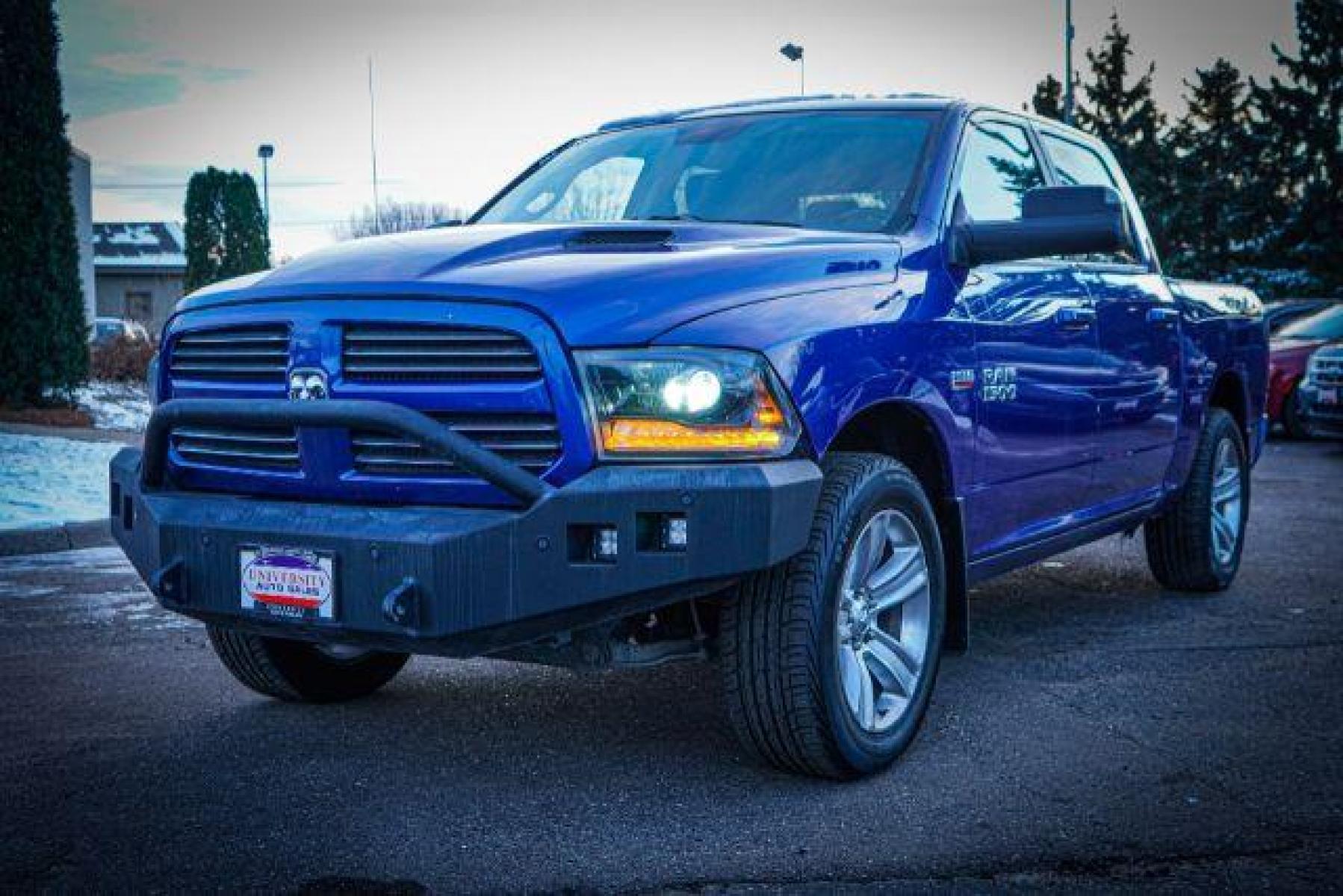 2015 BLUE RAM 1500 Sport Crew Cab SWB 4WD (1C6RR7MT2FS) with an 5.7L V8 OHV 16V engine, 8-Speed Automatic transmission, located at 834 West 7th Street, St. Paul, MN, 55102, (651) 797-6393, 44.930954, -93.121559 - Photo #2
