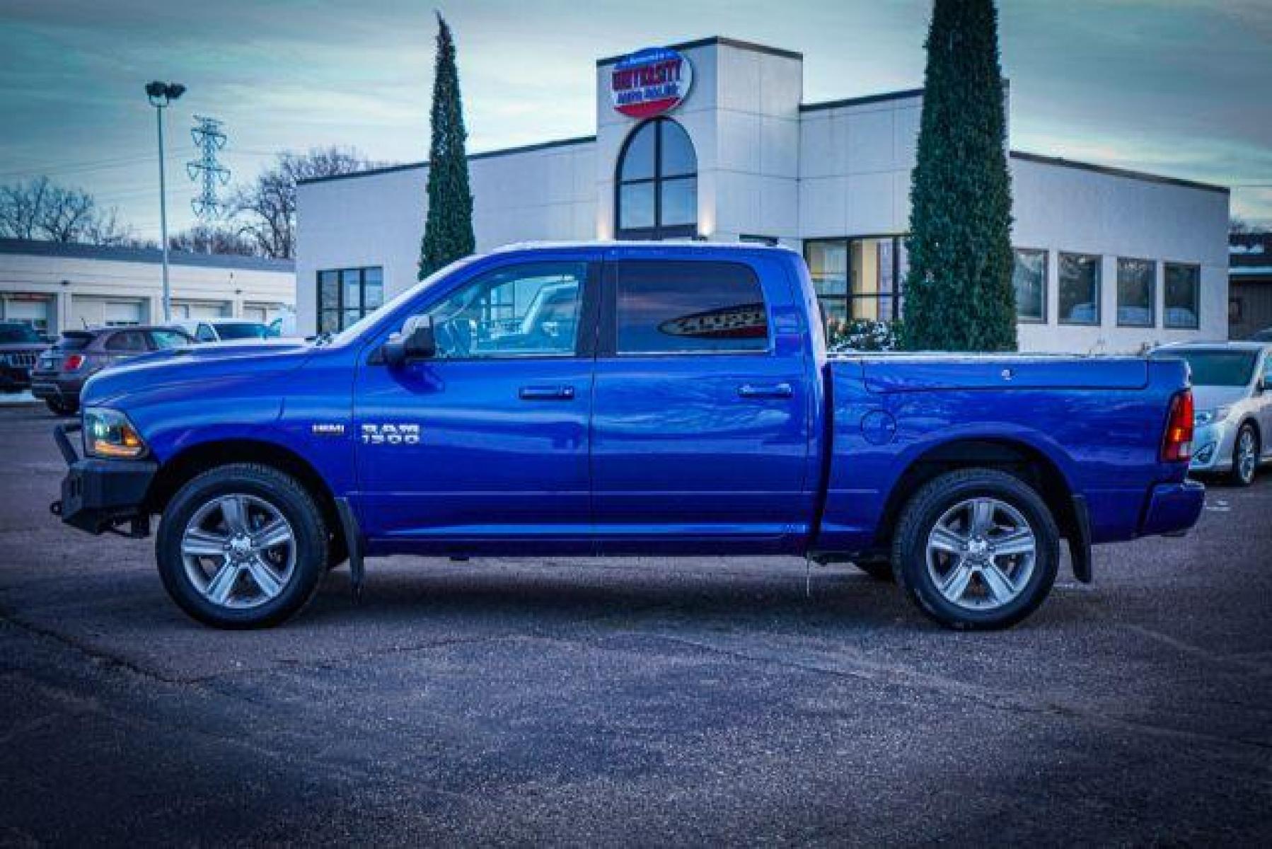 2015 BLUE RAM 1500 Sport Crew Cab SWB 4WD (1C6RR7MT2FS) with an 5.7L V8 OHV 16V engine, 8-Speed Automatic transmission, located at 834 West 7th Street, St. Paul, MN, 55102, (651) 797-6393, 44.930954, -93.121559 - Photo #3