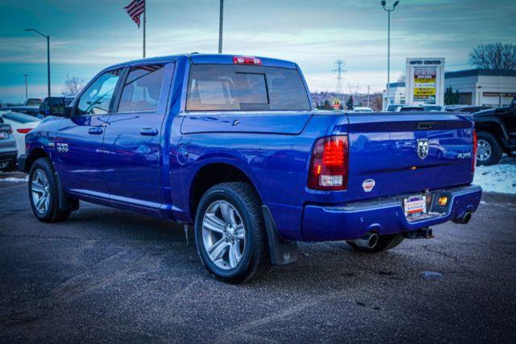 2015 BLUE RAM 1500 Sport Crew Cab SWB 4WD (1C6RR7MT2FS) with an 5.7L V8 OHV 16V engine, 8-Speed Automatic transmission, located at 834 West 7th Street, St. Paul, MN, 55102, (651) 797-6393, 44.930954, -93.121559 - Photo #4