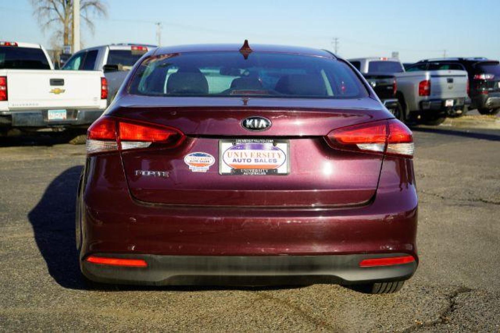 2017 Garnet Red Kia Forte LX 6M (3KPFK4A75HE) with an 2.0L L4 DOHC 16V engine, located at 3301 W Hwy 13, Burnsville, MN, 55337, (952) 460-3200, 44.775333, -93.320808 - Photo#5