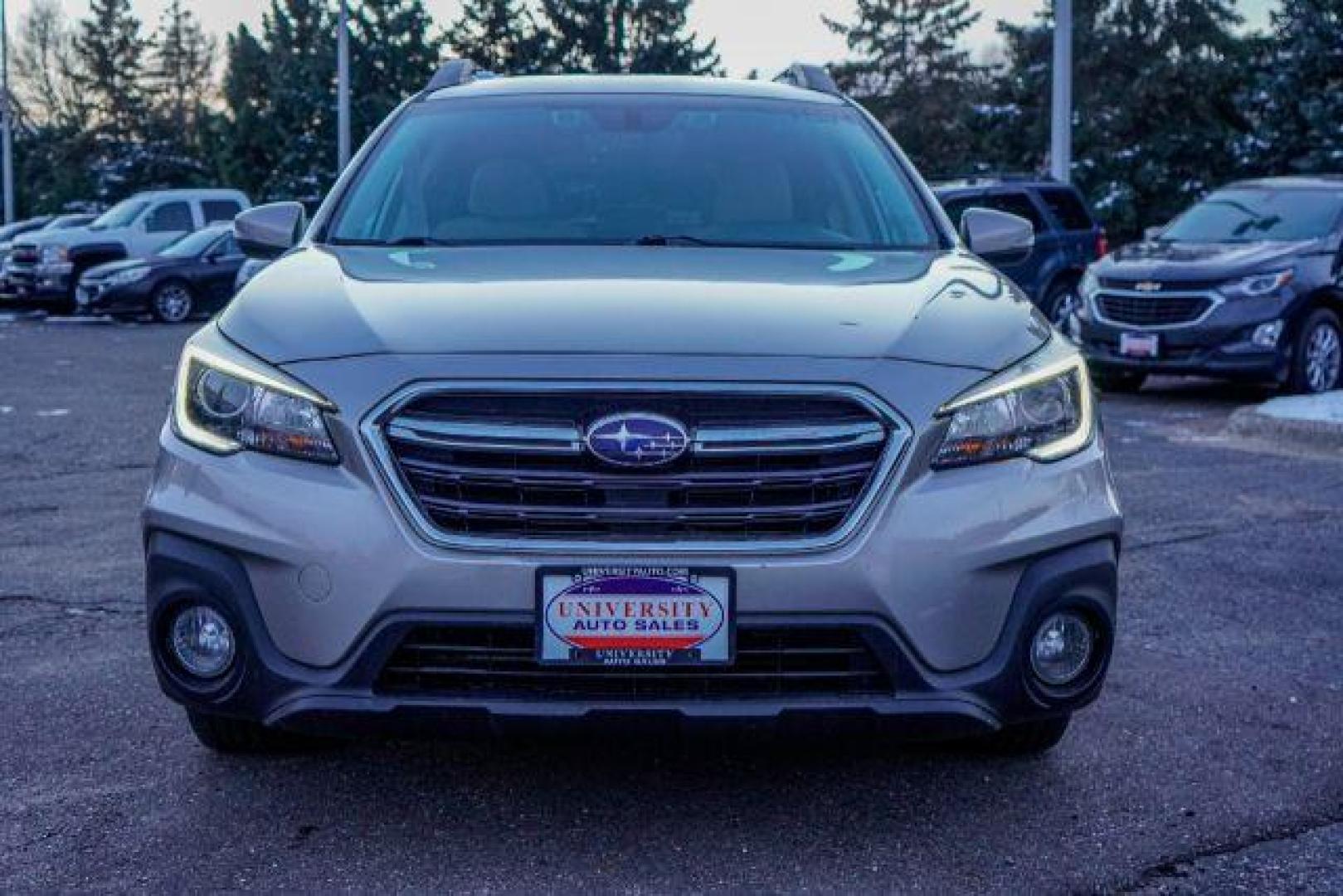 2018 Tungsten Metallic Subaru Outback 2.5i Premium (4S4BSAFC6J3) with an 2.5L H4 DOHC 16V engine, Continuously Variable Transmission transmission, located at 3301 W Hwy 13, Burnsville, MN, 55337, (952) 460-3200, 44.775333, -93.320808 - Photo#1