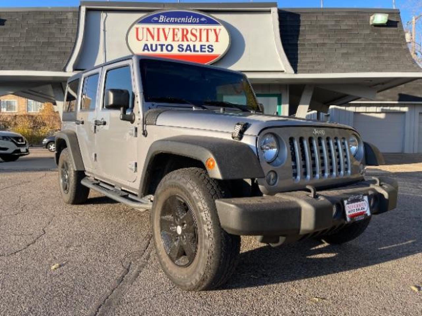 2017 Billet Silver Metallic Clear Coat Jeep Wrangler Unlimited Sport 4WD (1C4HJWDG8HL) with an 3.6L V6 DOHC 24V FFV engine, located at 616 E. 78th St, Richfield, MN, 55423, (612) 866-0331, 44.862831, -93.267143 - Photo #4