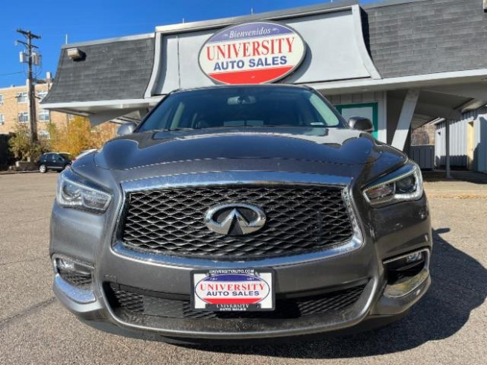 2018 GRAY Infiniti QX60 Base AWD (5N1DL0MM9JC) with an 3.5L V6 DOHC 24V engine, Continuously Variable Transmission transmission, located at 3301 W Hwy 13, Burnsville, MN, 55337, (952) 460-3200, 44.775333, -93.320808 - Photo #0