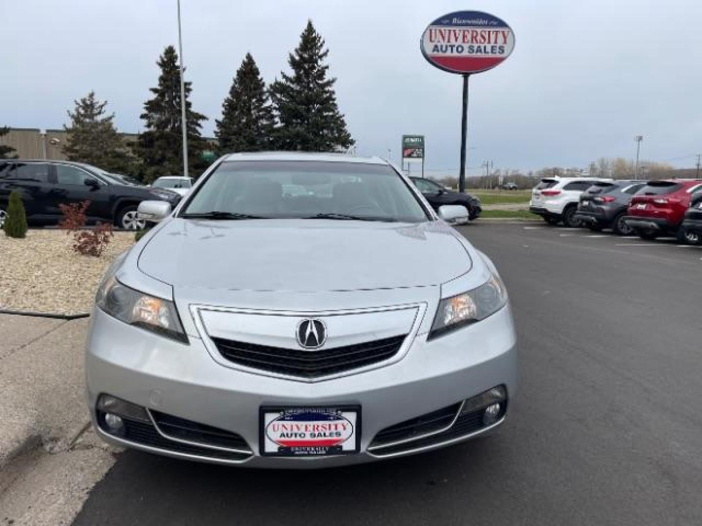 2013 Silver Moon Metallic Acura TL 6-Speed AT SH-AWD wi (19UUA9F5XDA) with an 3.5L V6 SOHC 24V engine, 6-Speed Automatic transmission, located at 745 S Robert St, St. Paul, MN, 55107, (651) 222-2991, 44.923389, -93.081215 - Photo#0