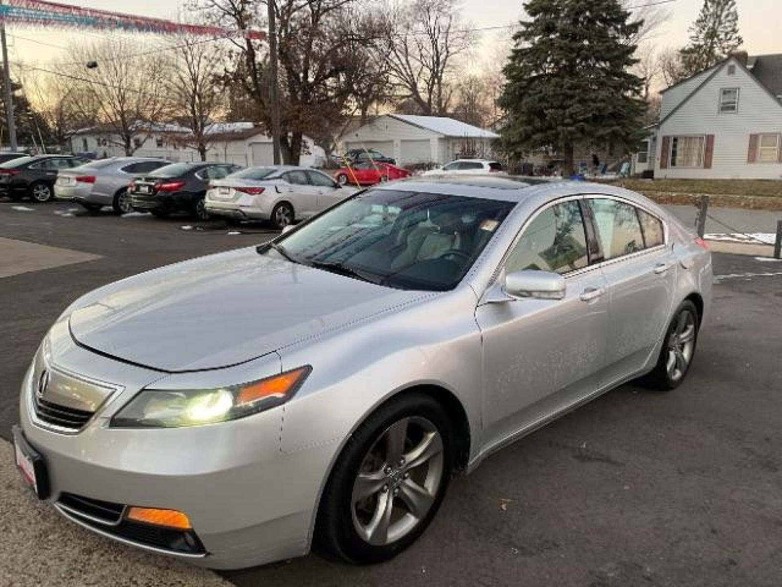 2013 Silver Moon Metallic Acura TL 6-Speed AT SH-AWD with Tech Package (19UUA9F5XDA) with an 3.5L V6 SOHC 24V engine, 6-Speed Automatic transmission, located at 745 S Robert St, St. Paul, MN, 55107, (651) 222-2991, 44.923389, -93.081215 - Photo #1