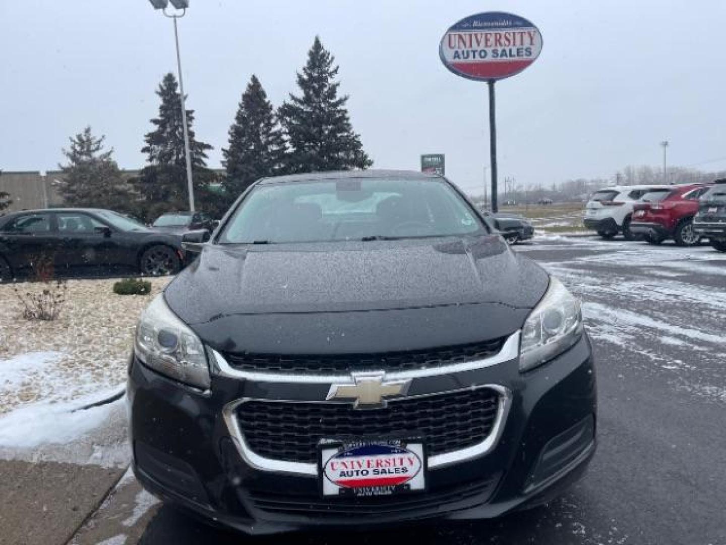 2015 Black Granite Metall Chevrolet Malibu 1LT (1G11C5SLXFF) with an 2.5L L4 DOHC 16V engine, 6-Speed Automatic transmission, located at 3301 W Hwy 13, Burnsville, MN, 55337, (952) 460-3200, 44.775333, -93.320808 - Photo#0