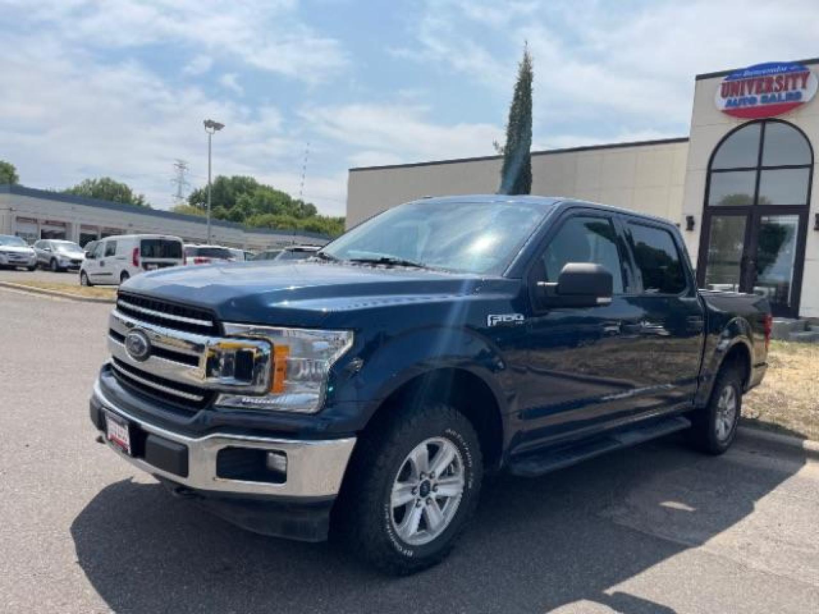 2018 Lightning Blue Metallic /Black, premium cloth Ford F-150 XLT SuperCrew 5.5-ft. Bed 4WD (1FTEW1EG2JK) with an 3.5L V6 TURBO engine, 6-Speed Automatic transmission, located at 3301 W Hwy 13, Burnsville, MN, 55337, (952) 460-3200, 44.775333, -93.320808 - Photo #1