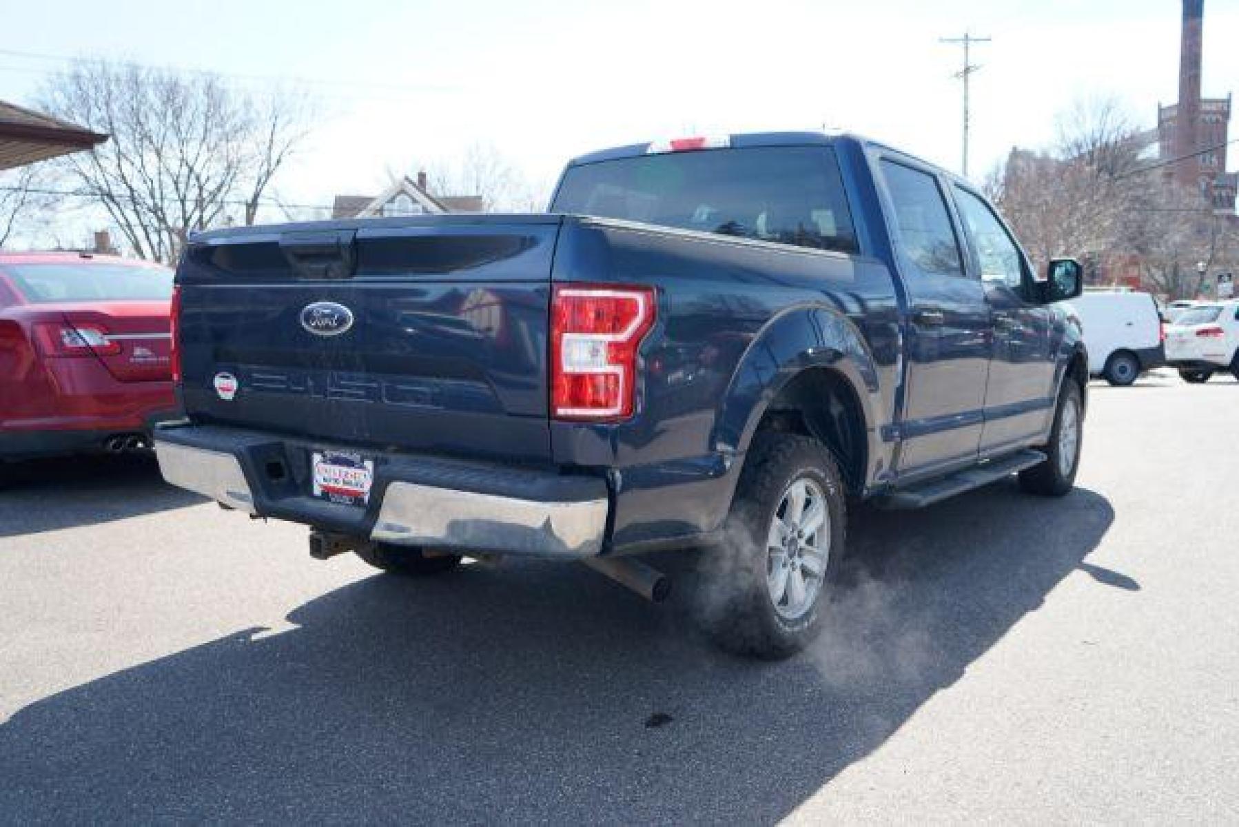 2018 Lightning Blue Metallic /Black, premium cloth Ford F-150 XLT SuperCrew 5.5-ft. Bed 4WD (1FTEW1EG2JK) with an 3.5L V6 TURBO engine, 6-Speed Automatic transmission, located at 834 West 7th Street, St. Paul, MN, 55102, (651) 797-6393, 44.930954, -93.121559 - Photo #2