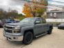 2015 Deep Ocean Blue Meta Chevrolet Silverado 1500 LT Crew Cab 4WD (3GCUKREC3FG) with an 5.3L V8 OHV 16V engine, 6-Speed Automatic transmission, located at 745 S Robert St, St. Paul, MN, 55107, (651) 222-2991, 44.923389, -93.081215 - Photo#0