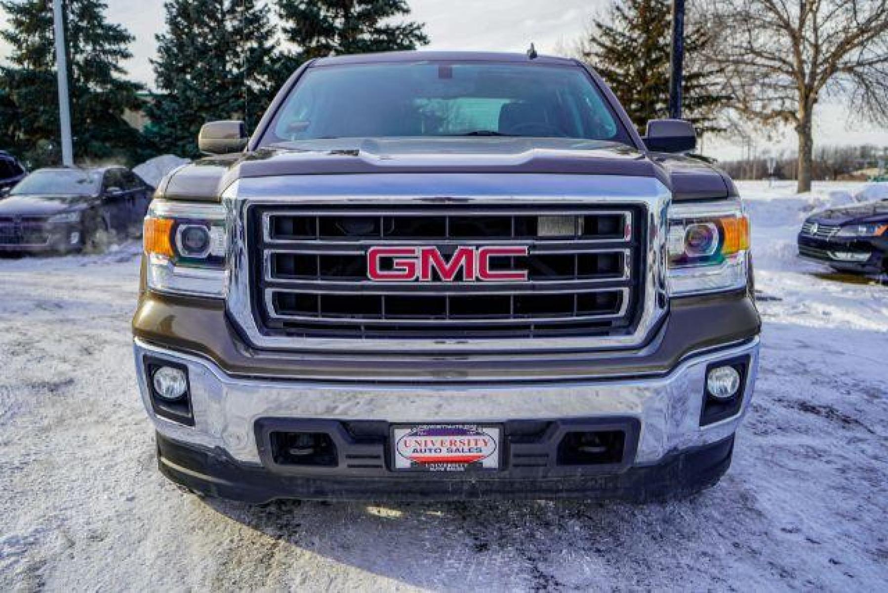 2014 BROWN GMC Sierra 1500 SLE Crew Cab 4WD (3GTU2UEC2EG) with an 5.3L V8 OHV 16V engine, 6-Speed Automatic transmission, located at 3301 W Hwy 13, Burnsville, MN, 55337, (952) 460-3200, 44.775333, -93.320808 - Photo #1