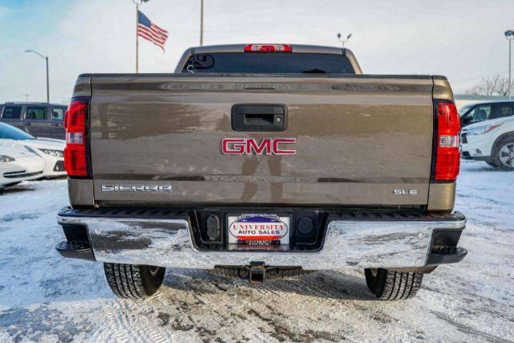 2014 BROWN GMC Sierra 1500 SLE Crew Cab 4WD (3GTU2UEC2EG) with an 5.3L V8 OHV 16V engine, 6-Speed Automatic transmission, located at 3301 W Hwy 13, Burnsville, MN, 55337, (952) 460-3200, 44.775333, -93.320808 - Photo #4