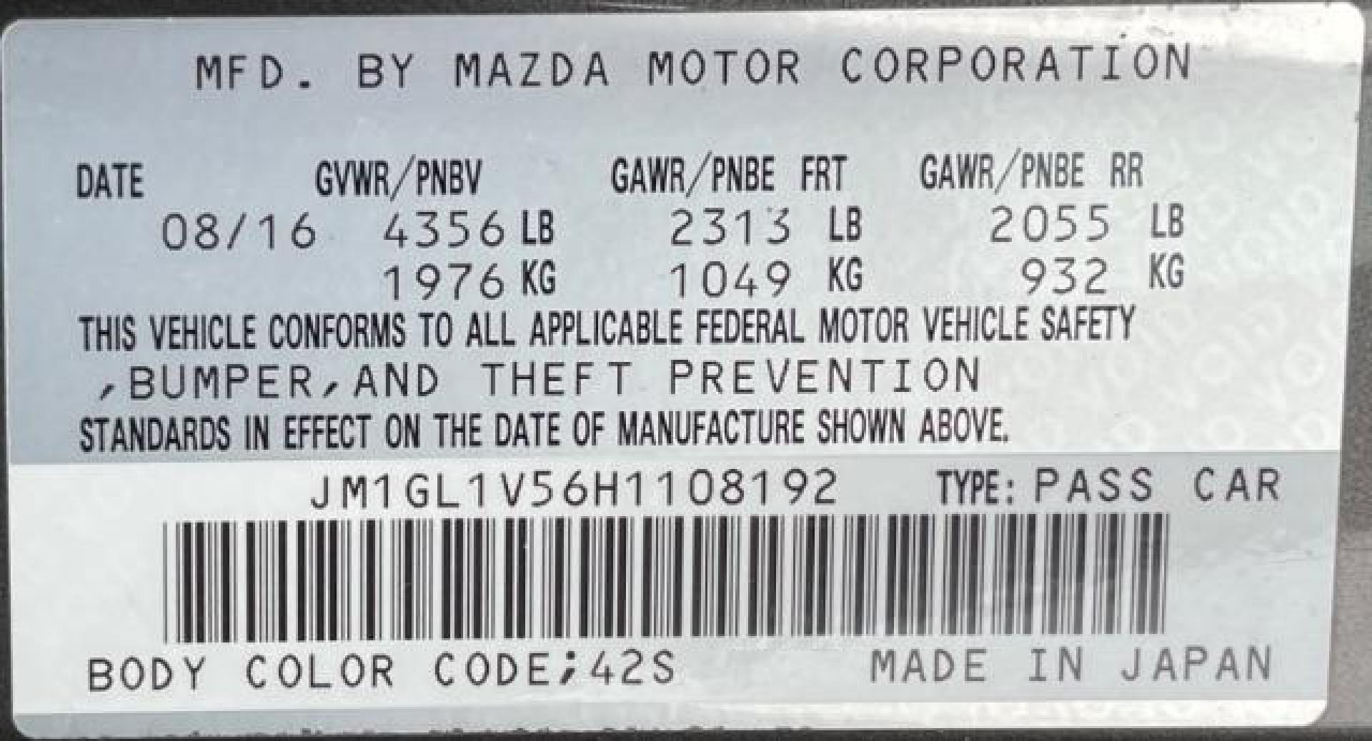 2017 BROWN Mazda Mazda6 i Touring AT (JM1GL1V56H1) with an 2.5L L4 DOHC 16V engine, 6-Speed Automatic transmission, located at 745 S Robert St, St. Paul, MN, 55107, (651) 222-2991, 44.923389, -93.081215 - Photo#26