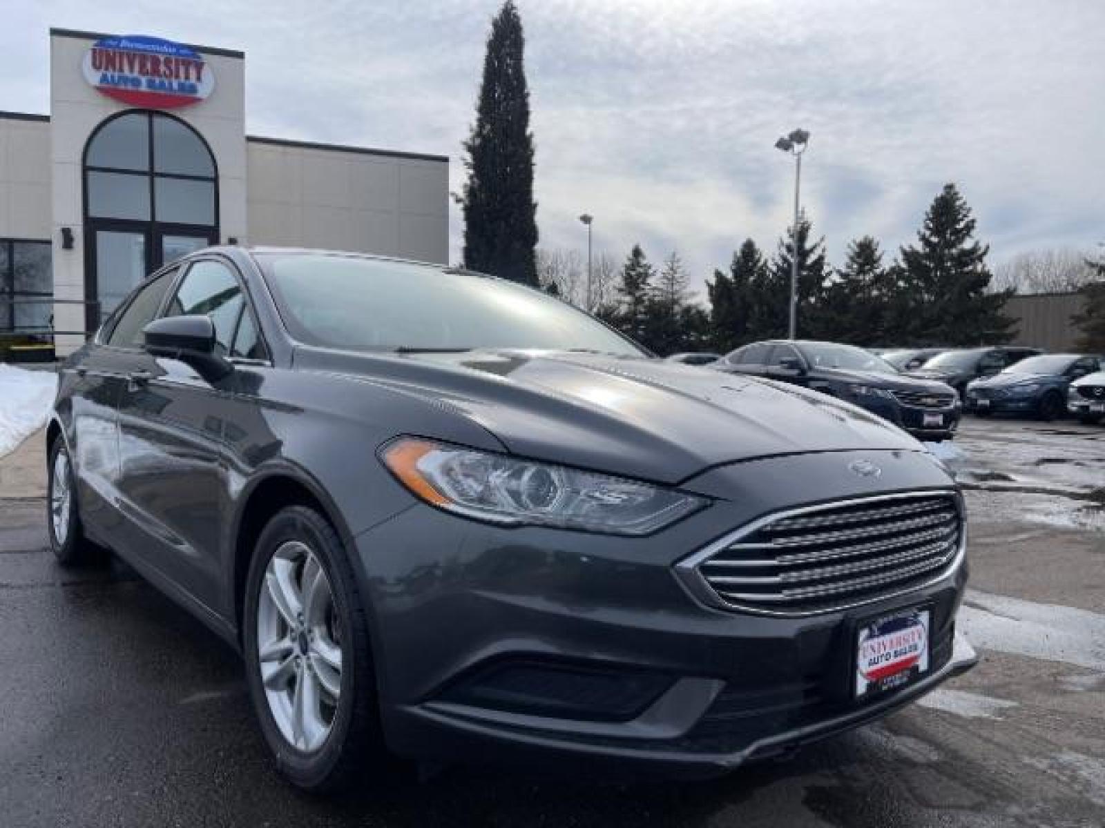2018 Magnetic Metallic Ford Fusion SE (3FA6P0H74JR) with an 2.5L L4 DOHC 16V engine, 6-Speed Automatic transmission, located at 3301 W Hwy 13, Burnsville, MN, 55337, (952) 460-3200, 44.775333, -93.320808 - Photo #1
