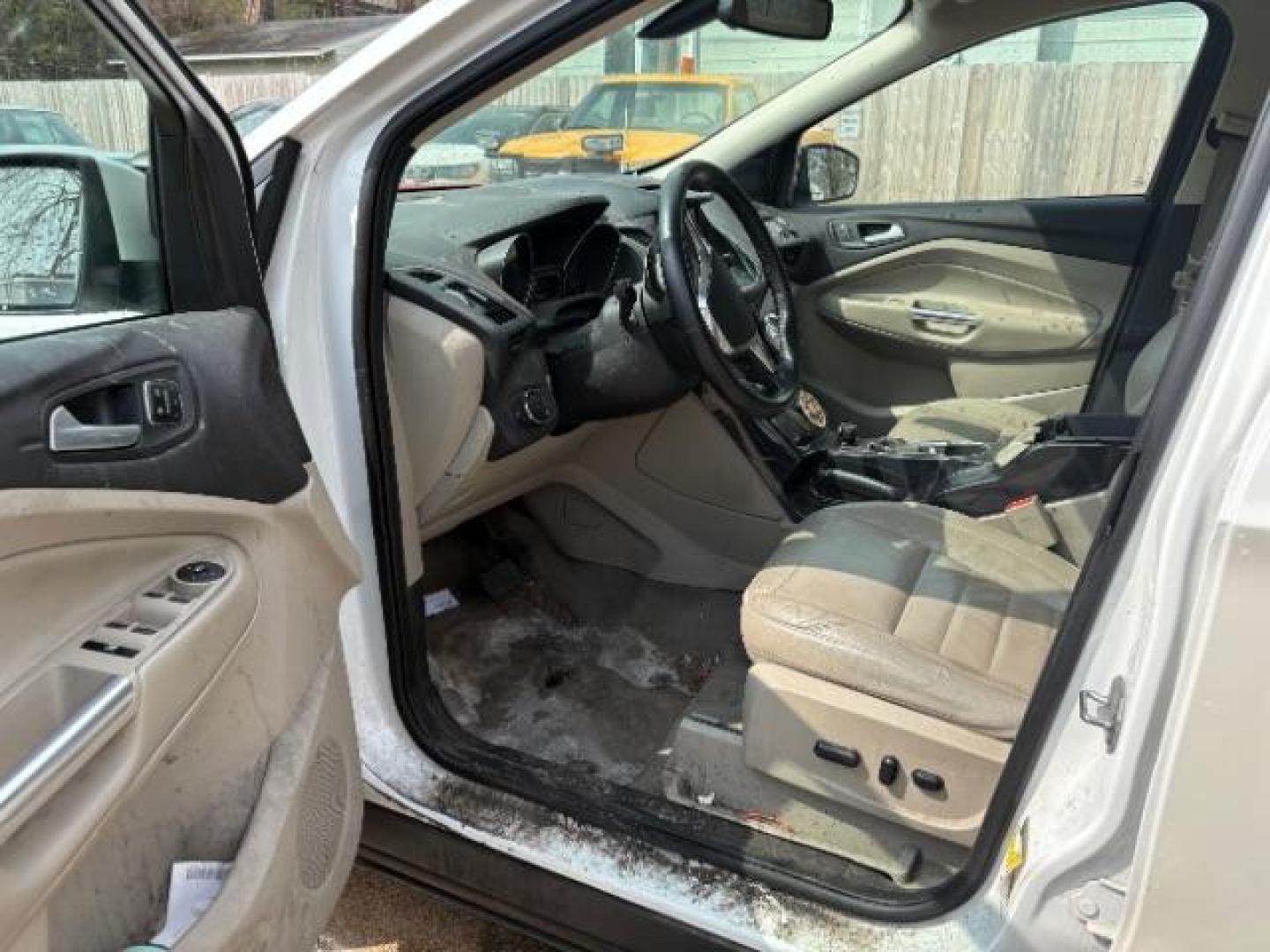 2014 White Platinum Trico Ford Escape Titanium FWD (1FMCU0J96EU) with an 2.0L L4 DOHC 16V engine, 6-Speed Automatic transmission, located at 745 S Robert St, St. Paul, MN, 55107, (651) 222-2991, 44.923389, -93.081215 - Photo#4