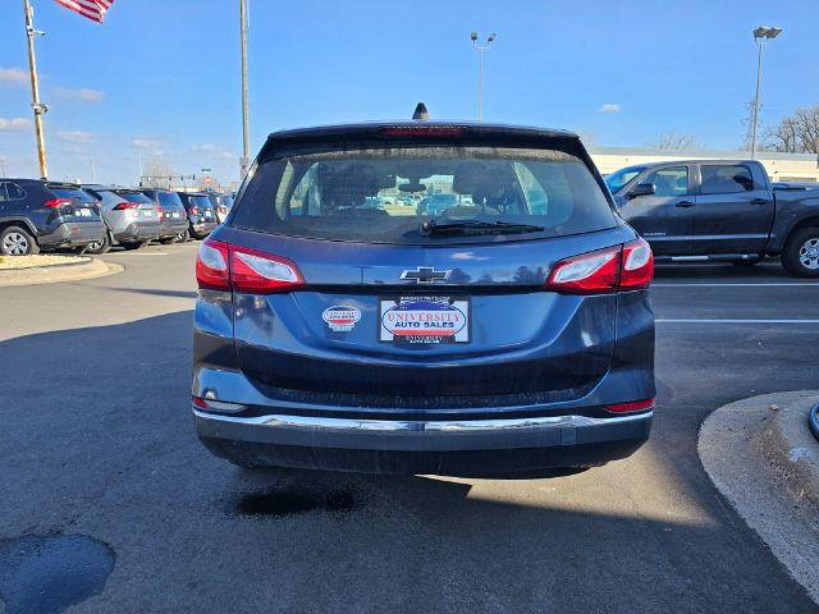 2018 Storm Blue Metallic Chevrolet Equinox LS AWD (3GNAXREV7JS) with an 1.5L L4 DOHC 16V TURBO engine, 6-Speed Automatic transmission, located at 745 S Robert St, St. Paul, MN, 55107, (651) 222-2991, 44.923389, -93.081215 - Photo #4