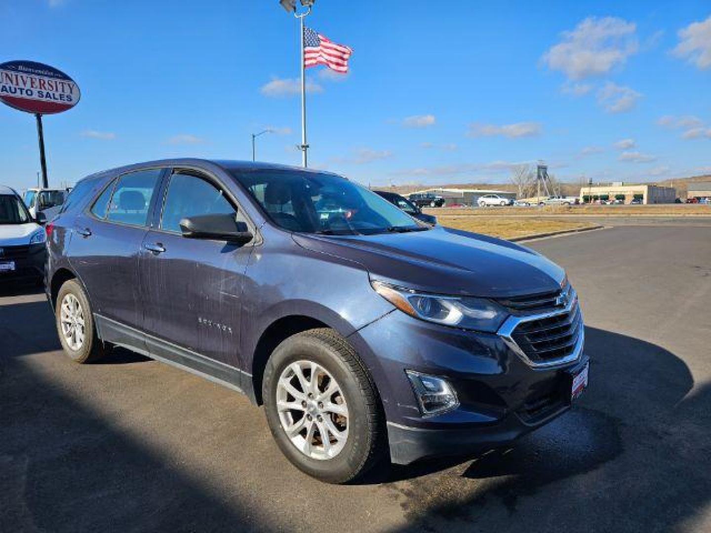 2018 Storm Blue Metallic Chevrolet Equinox LS AWD (3GNAXREV7JS) with an 1.5L L4 DOHC 16V TURBO engine, 6-Speed Automatic transmission, located at 3301 W Hwy 13, Burnsville, MN, 55337, (952) 460-3200, 44.775333, -93.320808 - Photo#8