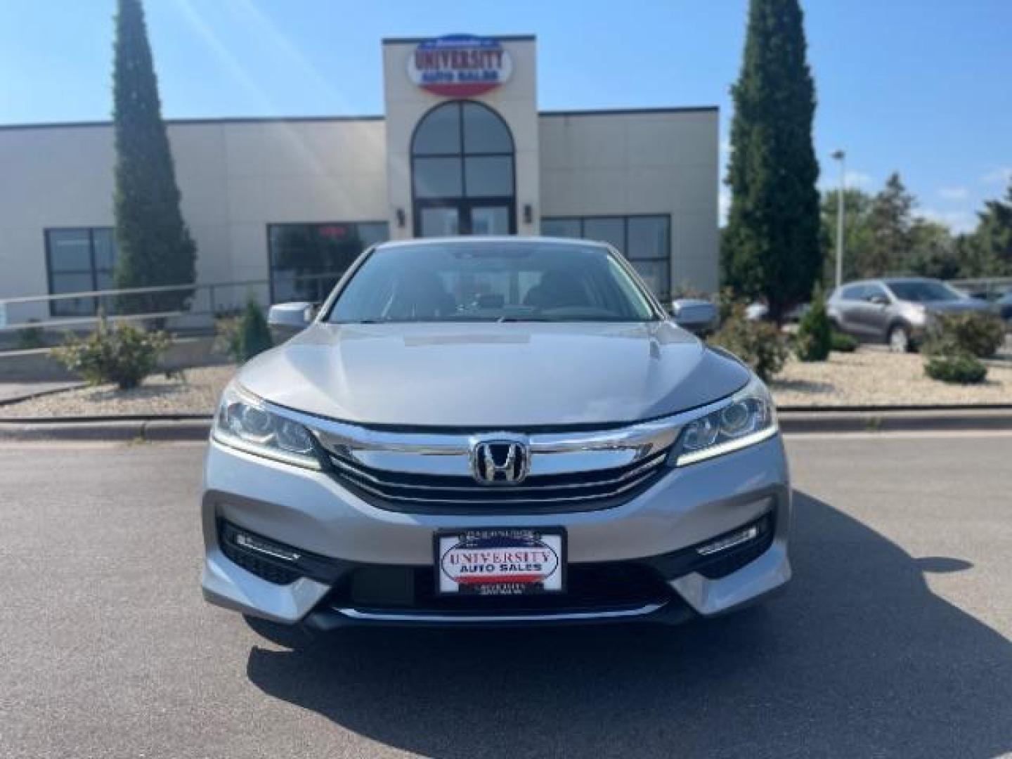 2016 Lunar Silver Metalli Honda Accord EX-L Sedan CVT w/ Ho (1HGCR2F98GA) with an 2.4L L4 DOHC 16V engine, Continuously Variabl transmission, located at 745 S Robert St, St. Paul, MN, 55107, (651) 222-2991, 44.923389, -93.081215 - Photo#1