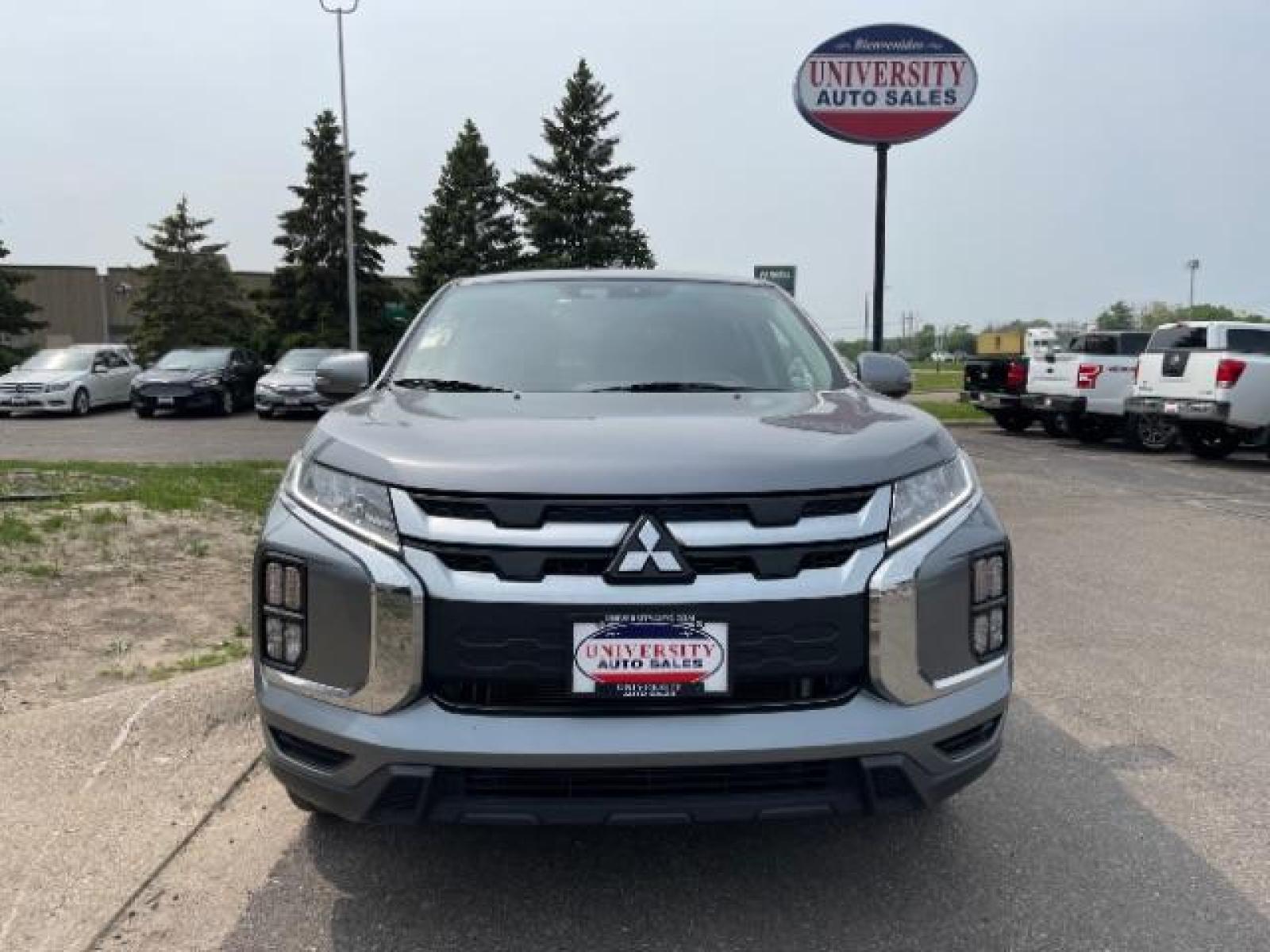 2021 Mercury Gray Metallic Mitsubishi Outlander Sport 2.0 ES AWD (JA4ARUAU7MU) with an 2.0L L4 DOHC 16V engine, Continuously Variable Transmission transmission, located at 3301 W Hwy 13, Burnsville, MN, 55337, (952) 460-3200, 44.775333, -93.320808 - Photo #0