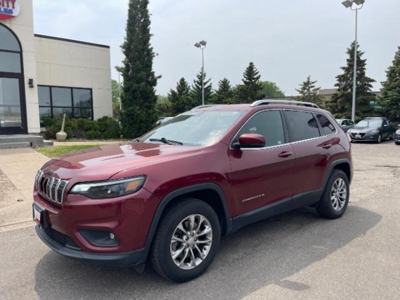 2019 Velvet Red Pearl Coat Jeep Cherokee Latitude Plus 4WD (1C4PJMLB5KD) with an 2.4L L4 DOHC 16V engine, 9-Speed Automatic transmission, located at 3301 W Hwy 13, Burnsville, MN, 55337, (952) 460-3200, 44.775333, -93.320808 - Photo #1